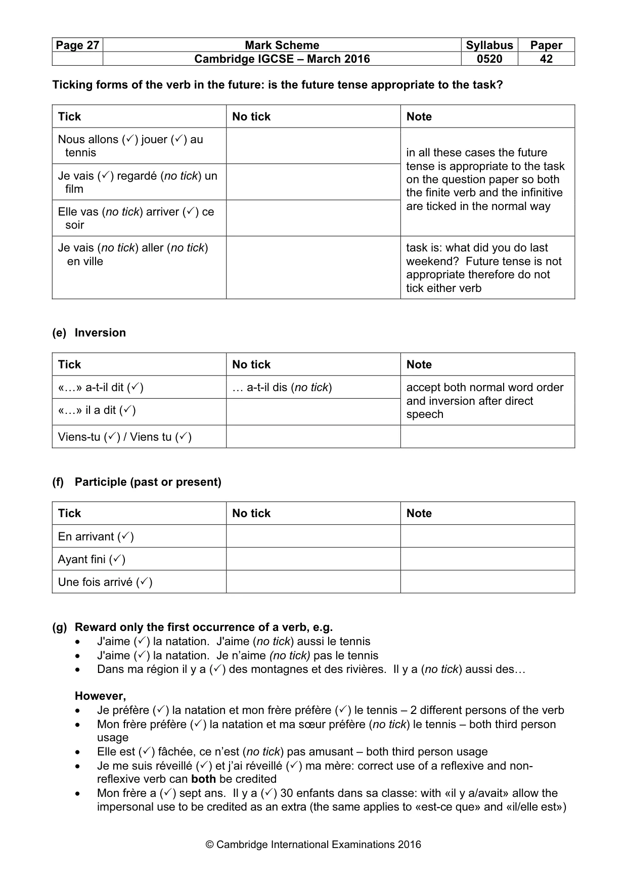 Mark scheme, page 27 of 37