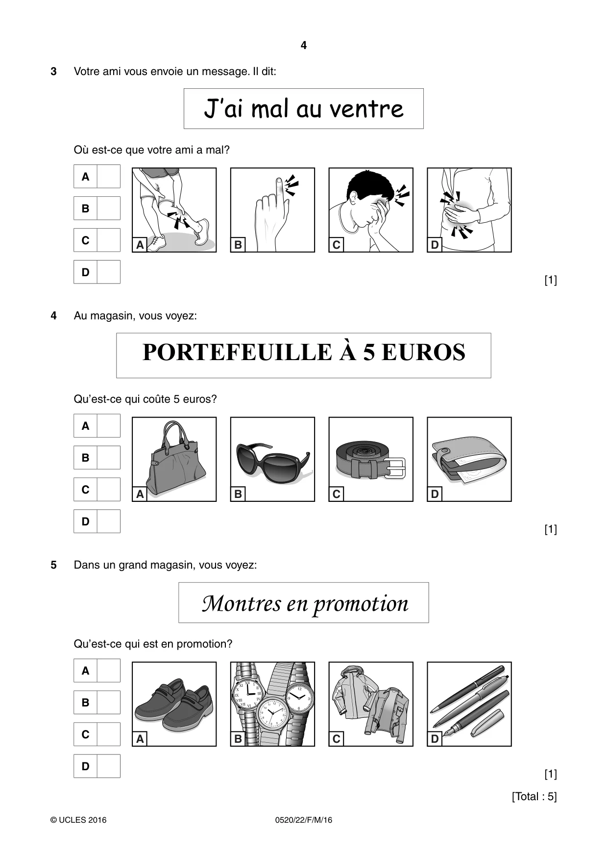 Cambridge IGCSE French - Foreign Language 0520 2016 Feb/March Paper 2 · Variant 2 question paper, page 4 of 16