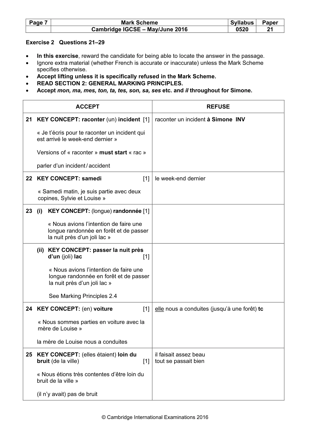 Mark scheme, page 7 of 12