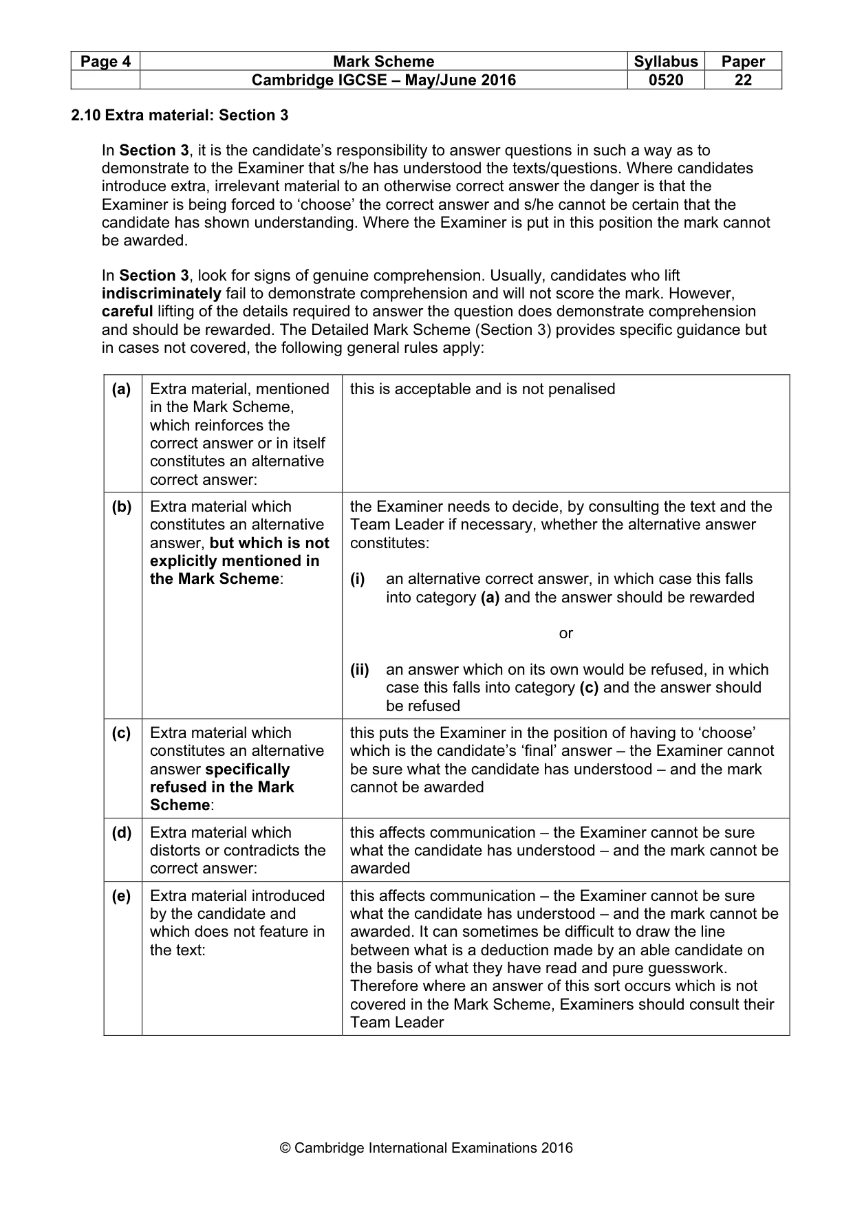 Mark scheme, page 4 of 12