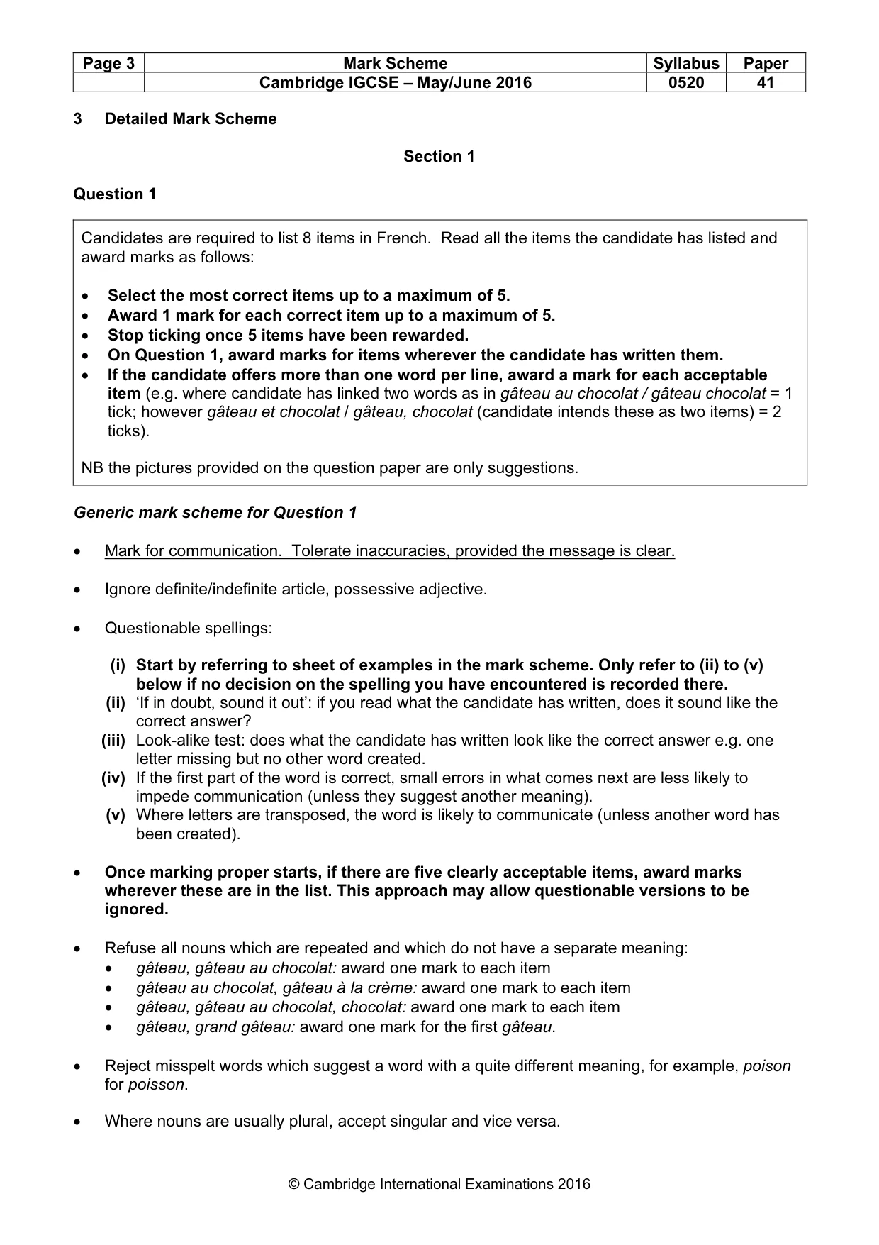 Mark scheme, page 3 of 37