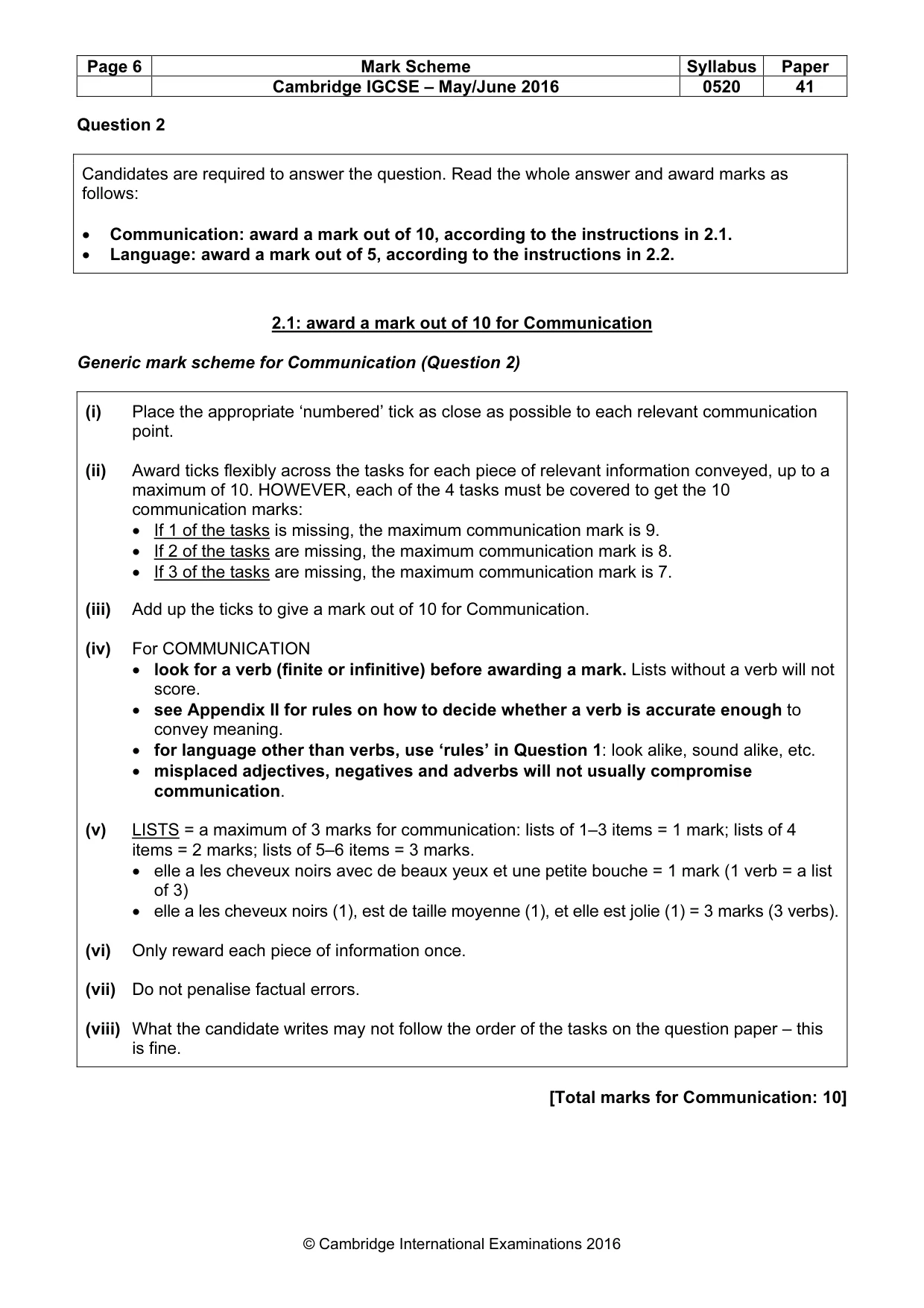 Mark scheme, page 6 of 37