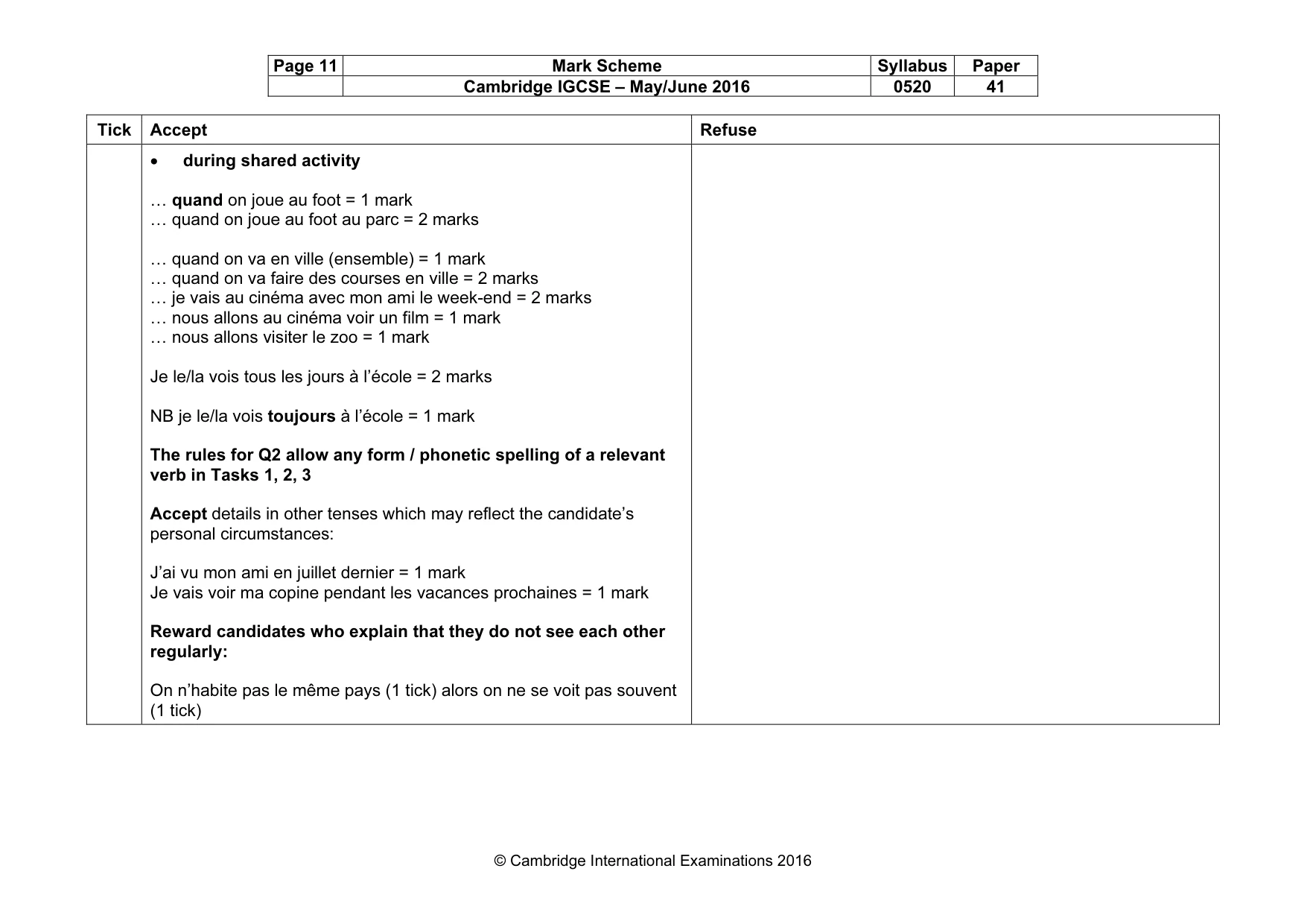 Mark scheme, page 11 of 37