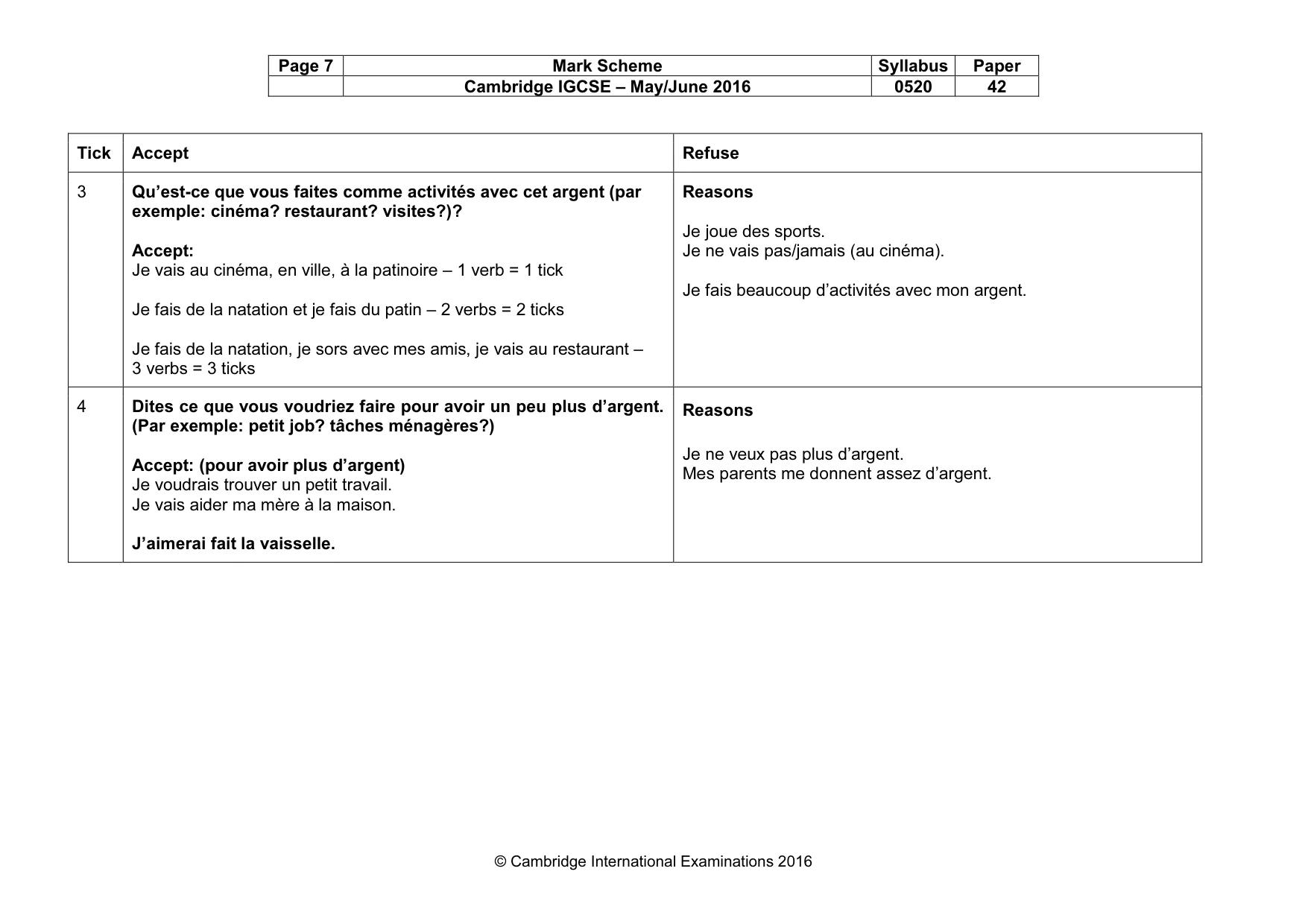 Mark scheme, page 7 of 29