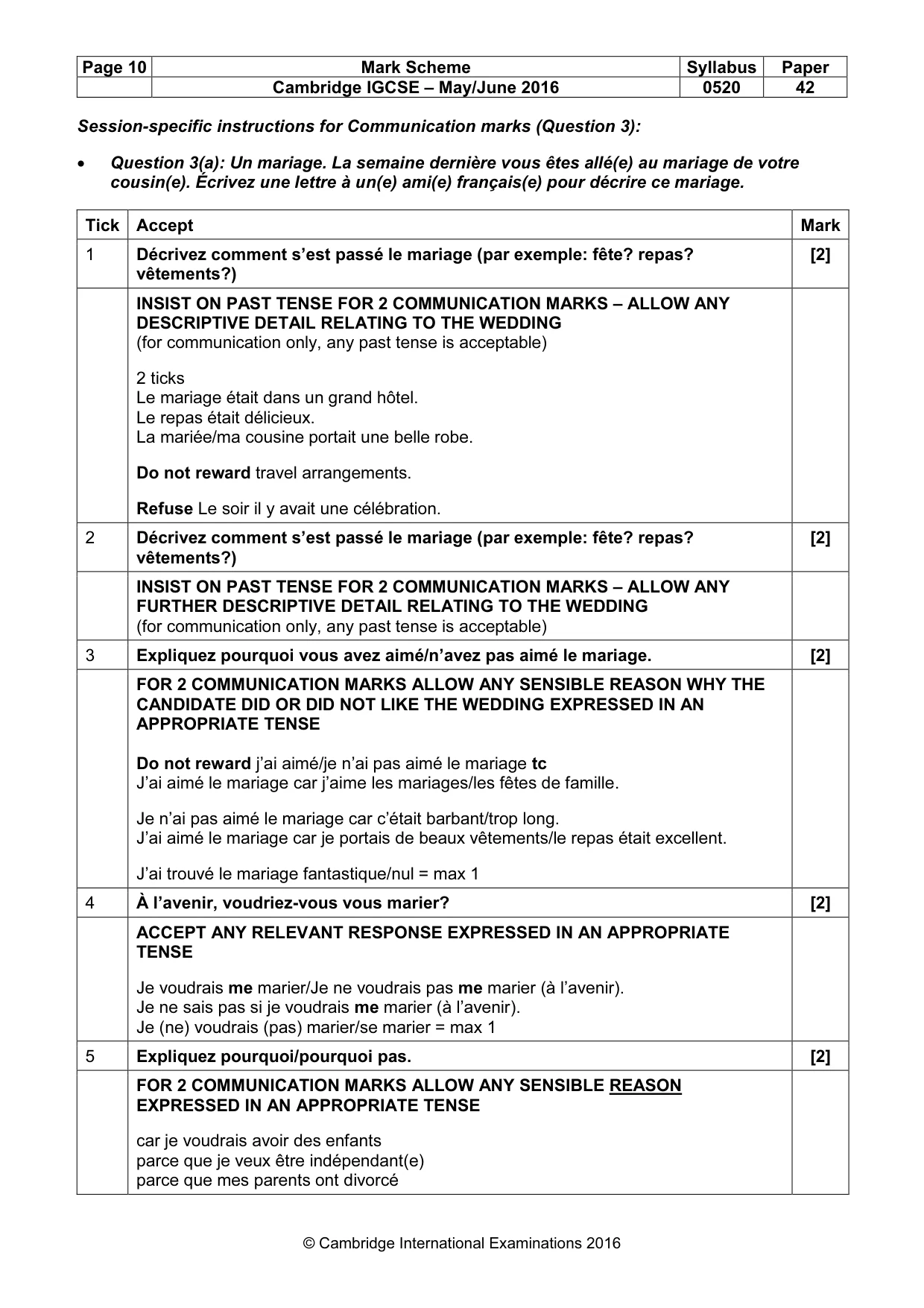 Mark scheme, page 10 of 29