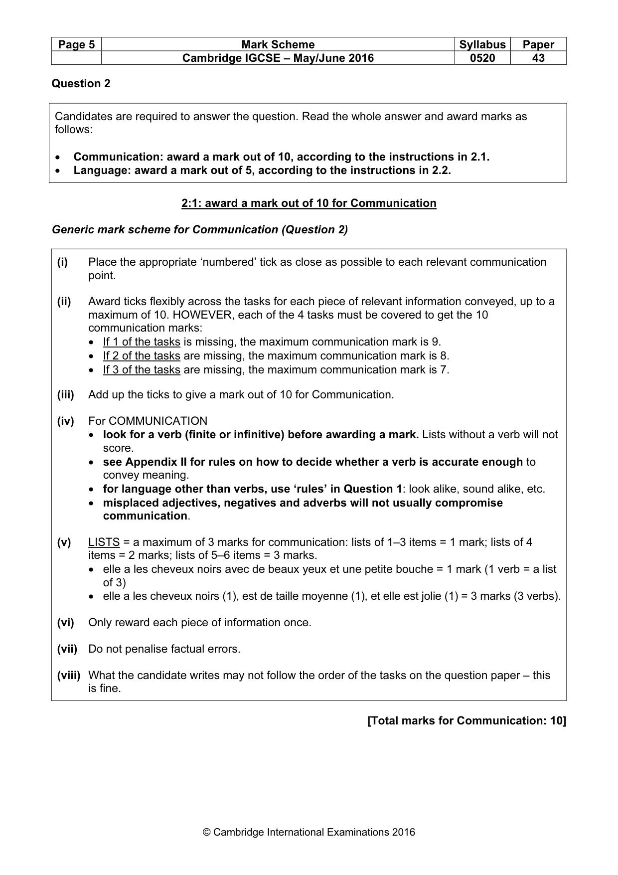 Mark scheme, page 5 of 31