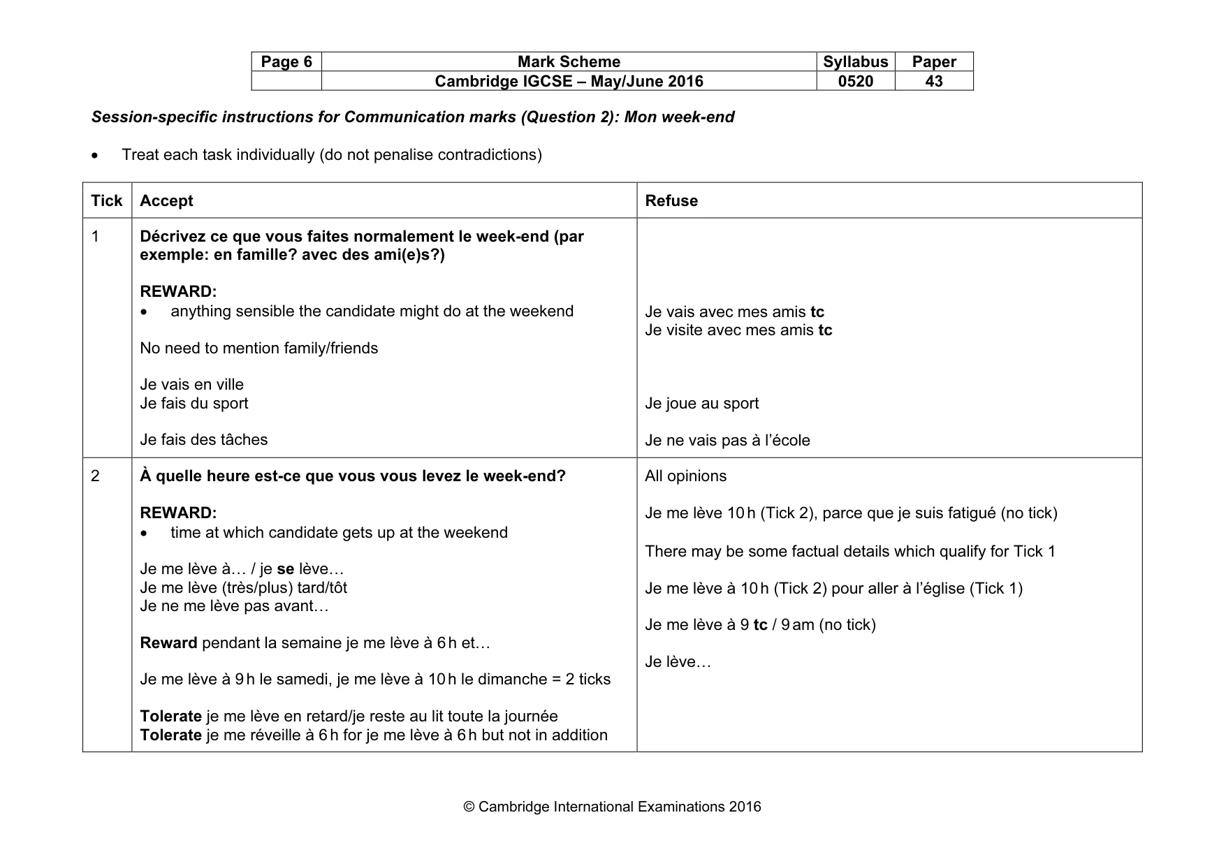 Mark scheme, page 6 of 31
