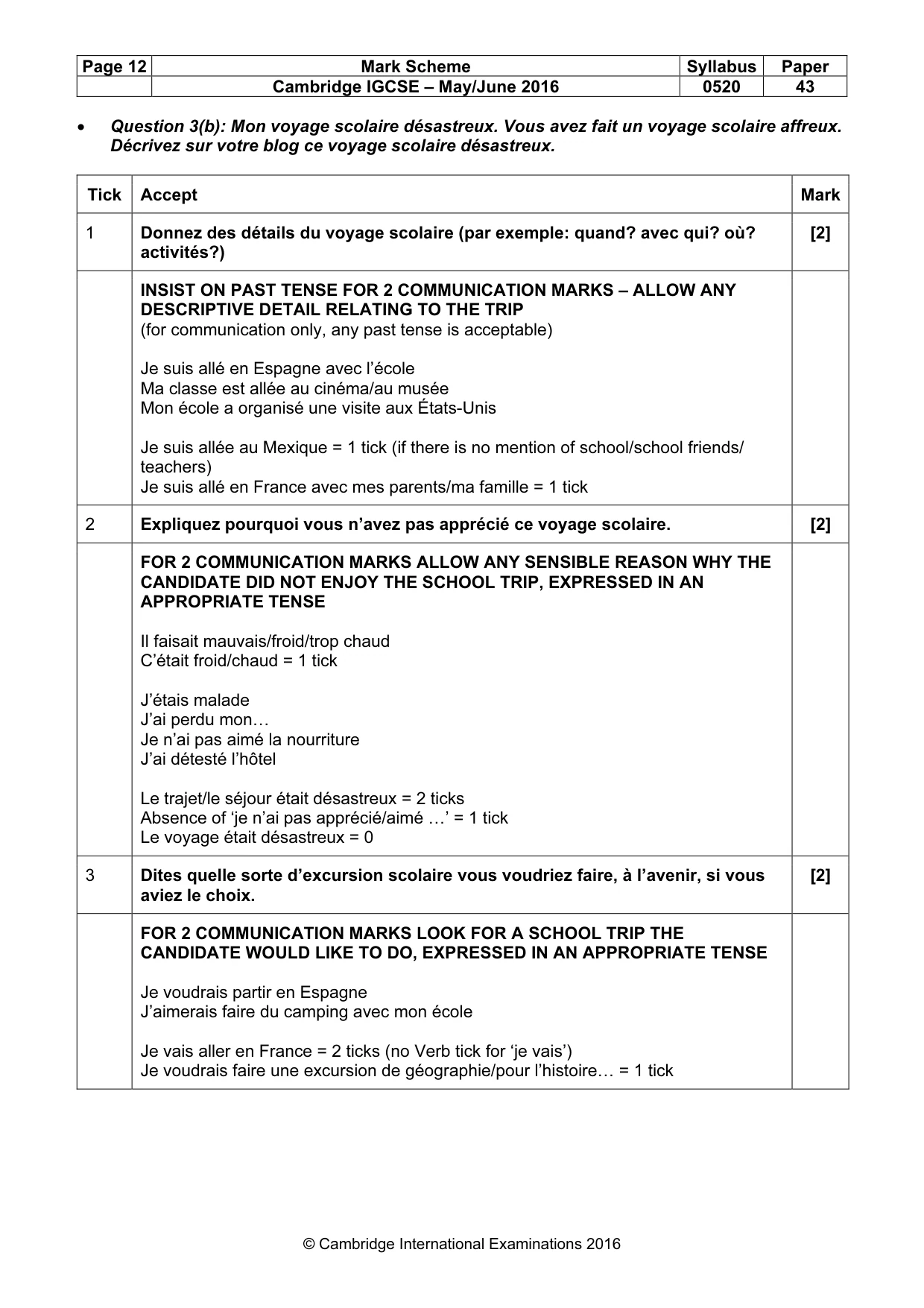Mark scheme, page 12 of 31
