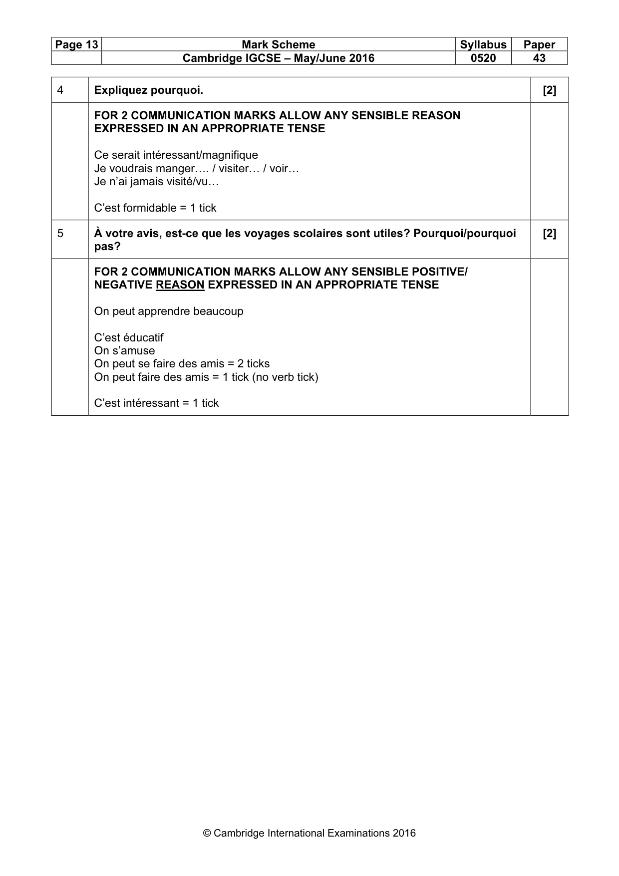 Mark scheme, page 13 of 31