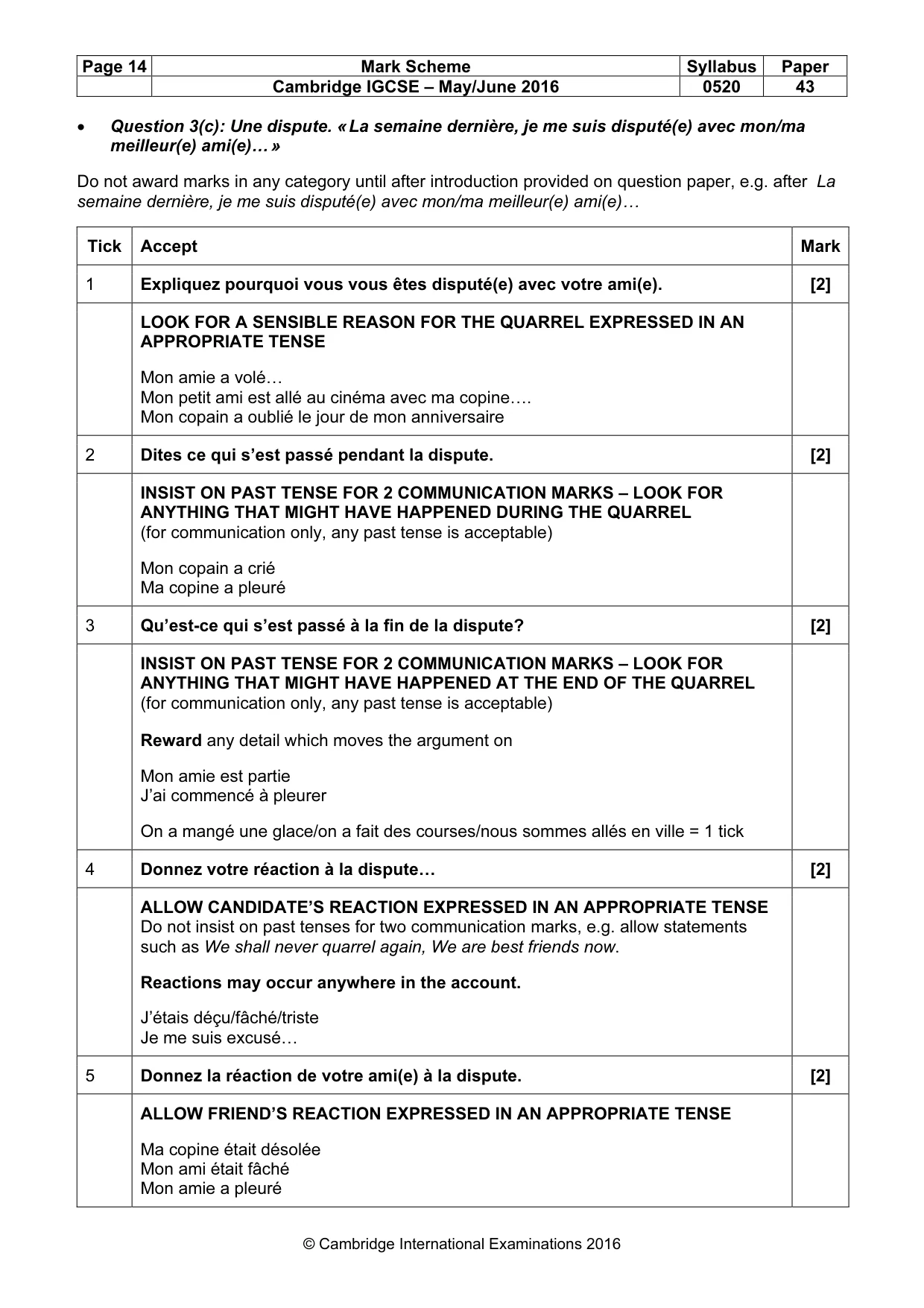 Mark scheme, page 14 of 31