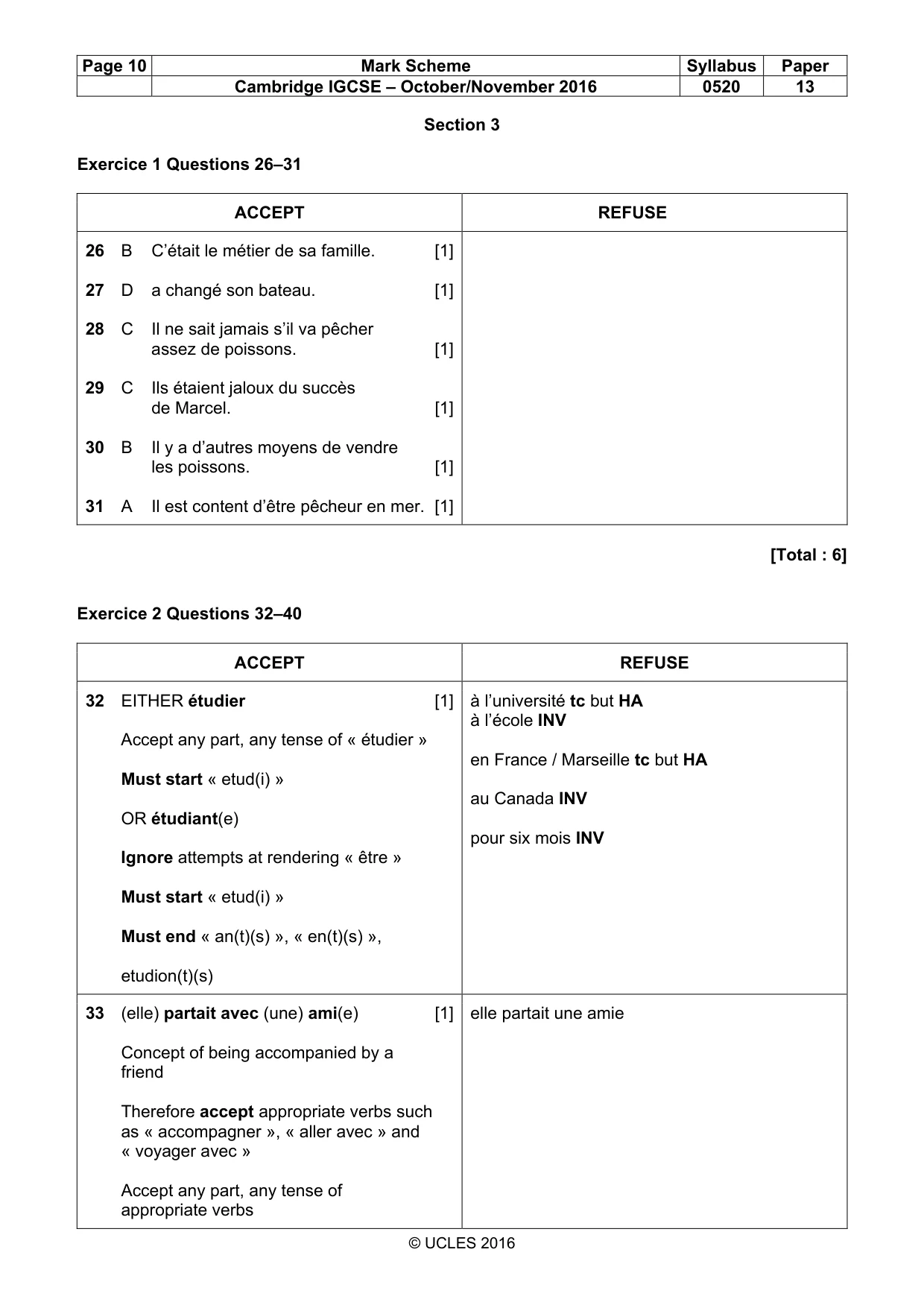 Mark scheme, page 10 of 12