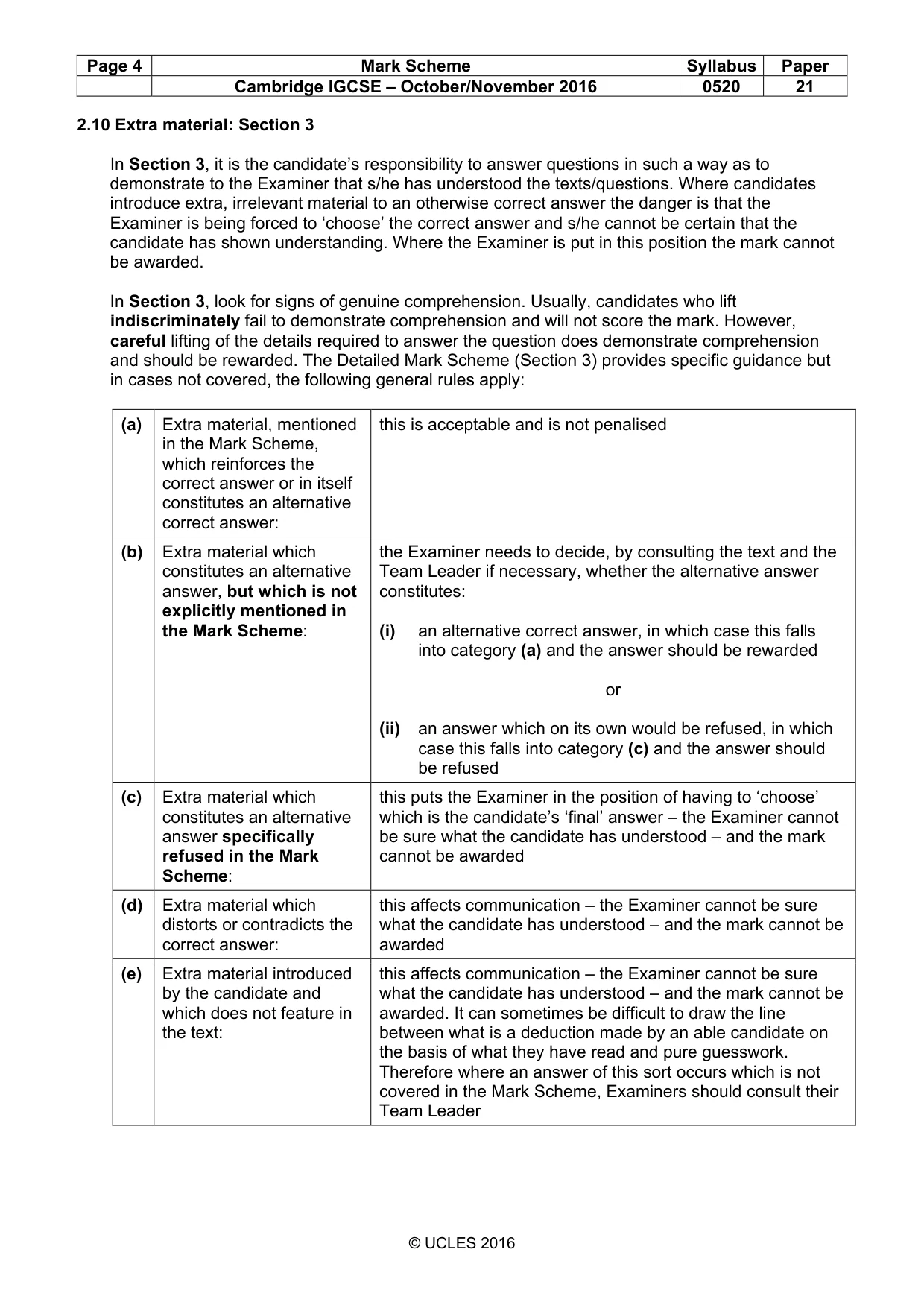 Mark scheme, page 4 of 12