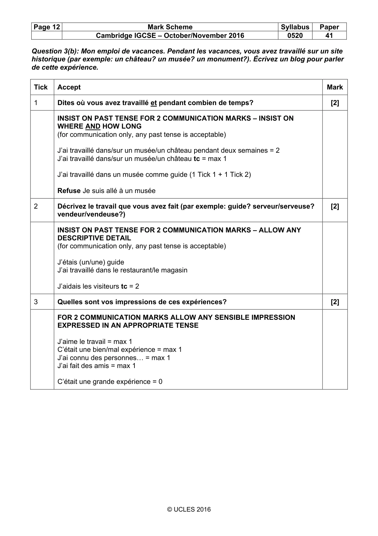 Mark scheme, page 12 of 31