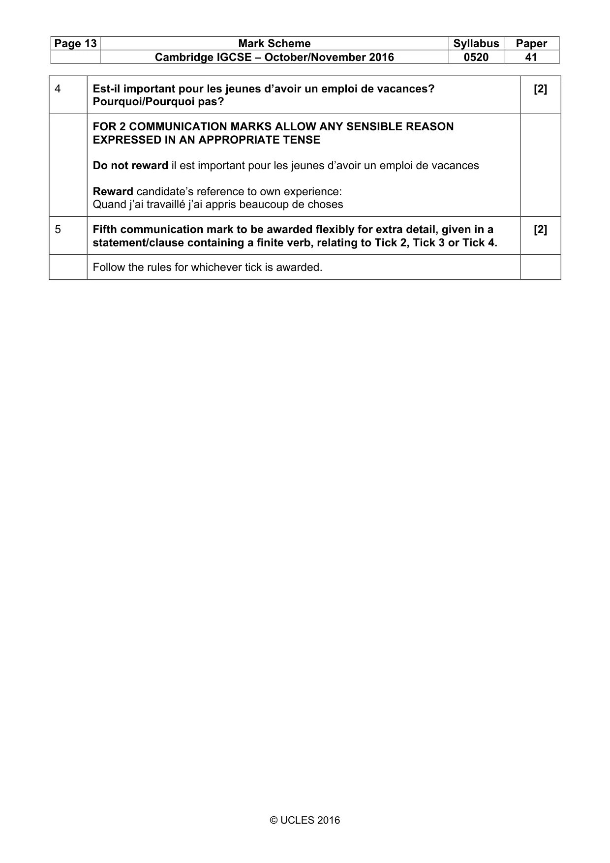 Mark scheme, page 13 of 31
