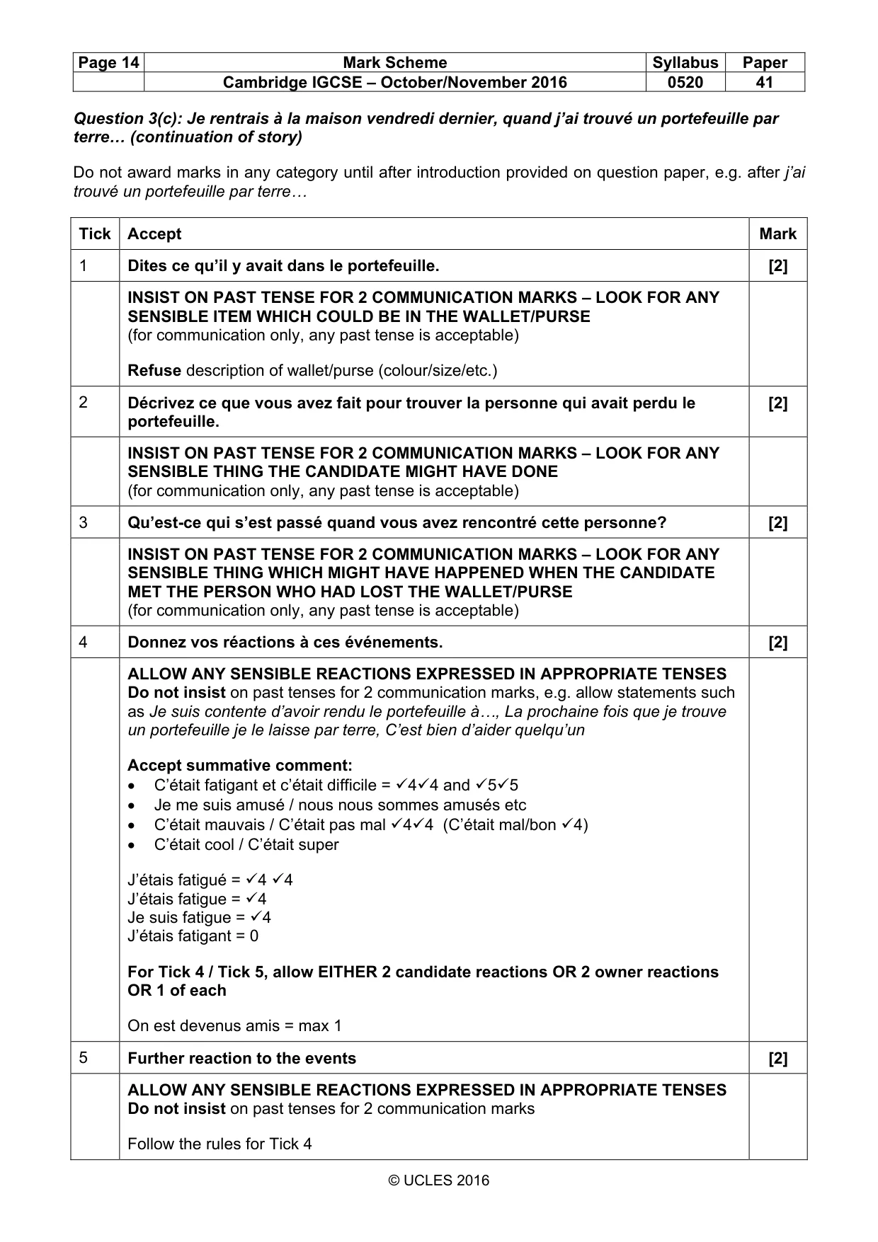 Mark scheme, page 14 of 31