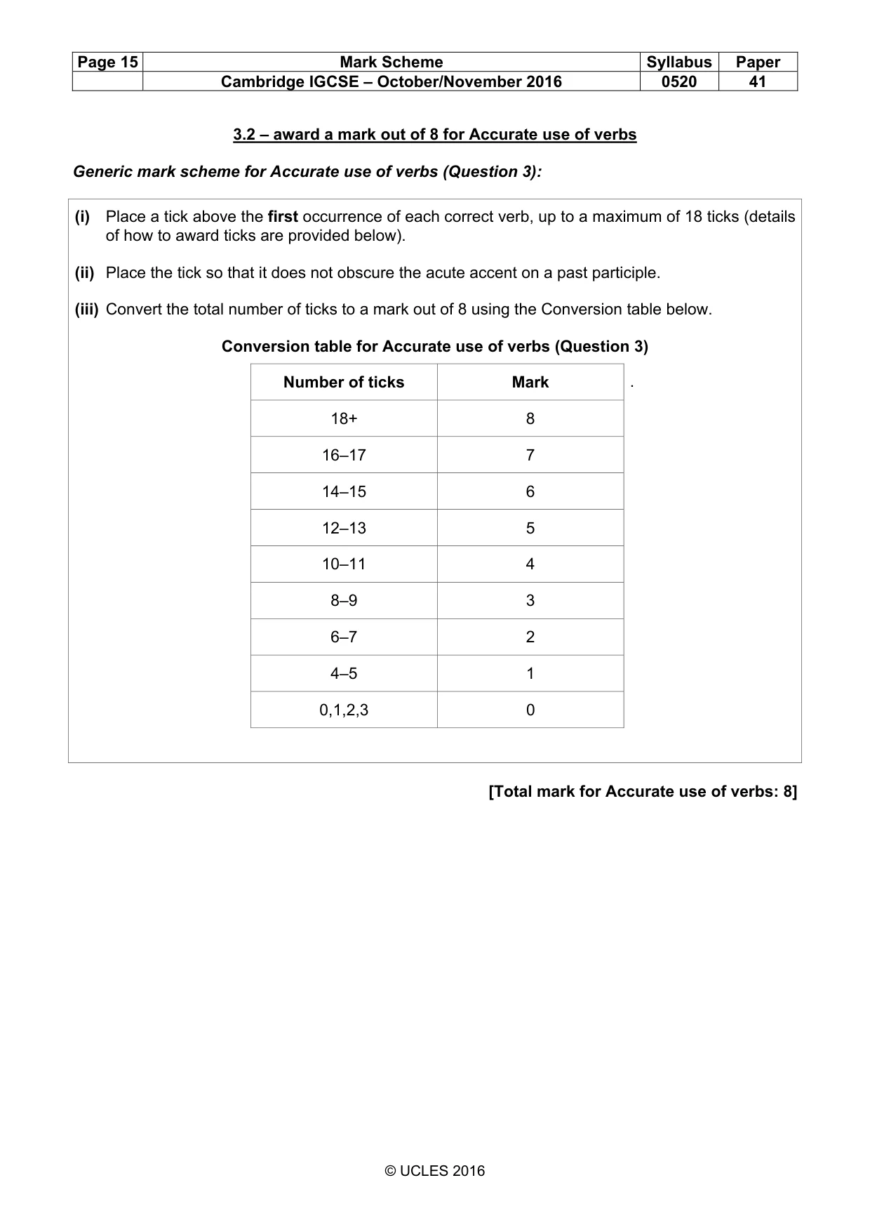 Mark scheme, page 15 of 31