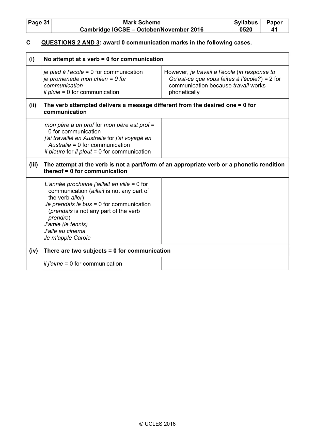 Mark scheme, page 31 of 31