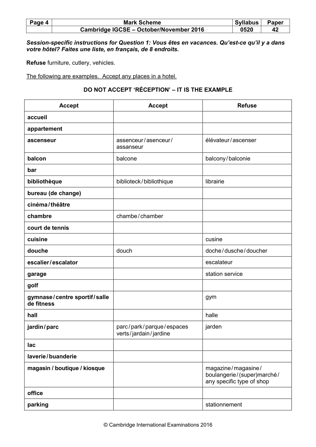 Mark scheme, page 4 of 37