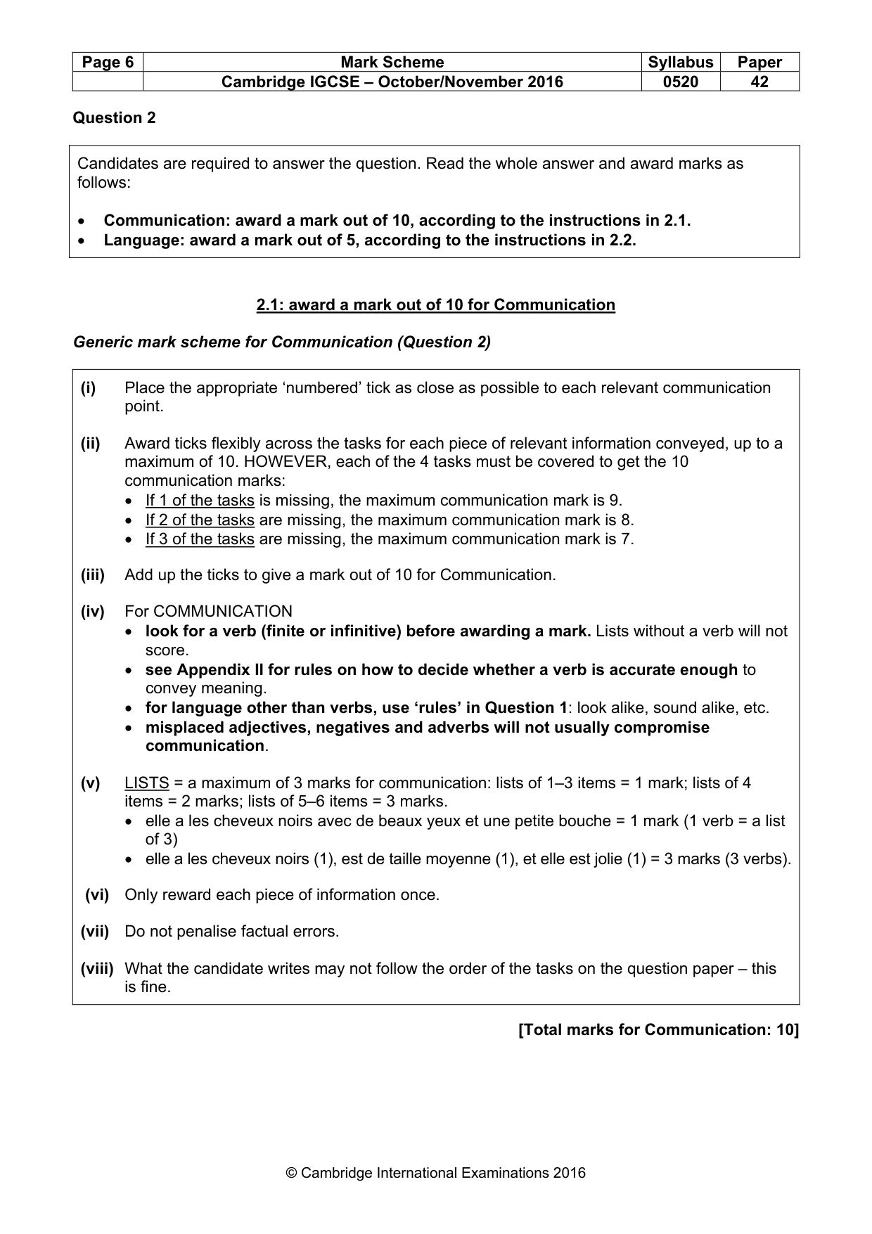 Mark scheme, page 6 of 37