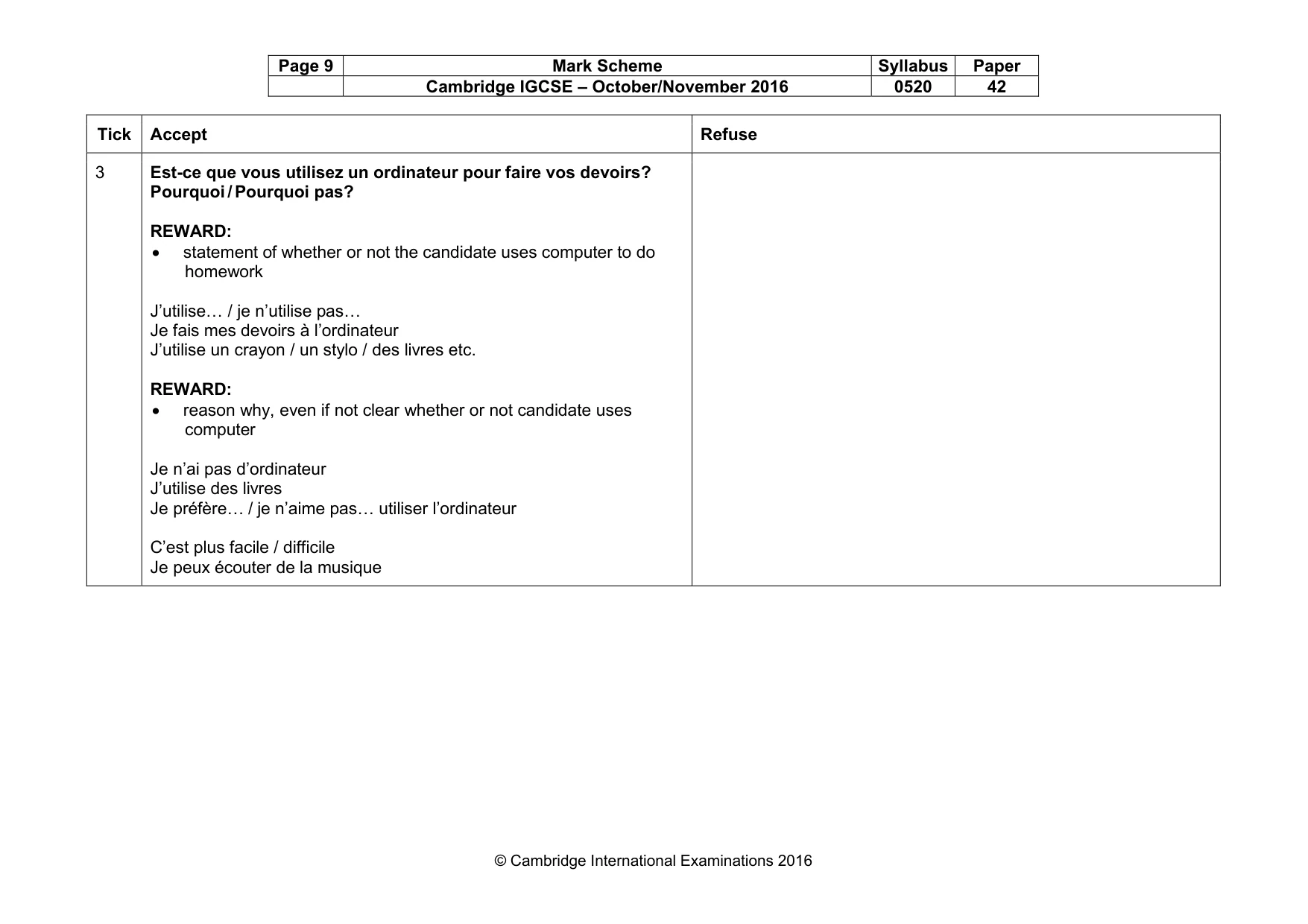 Mark scheme, page 9 of 37