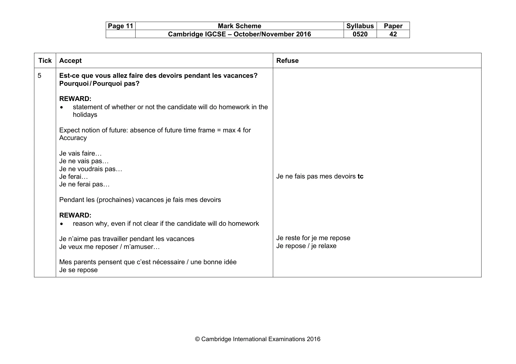 Mark scheme, page 11 of 37