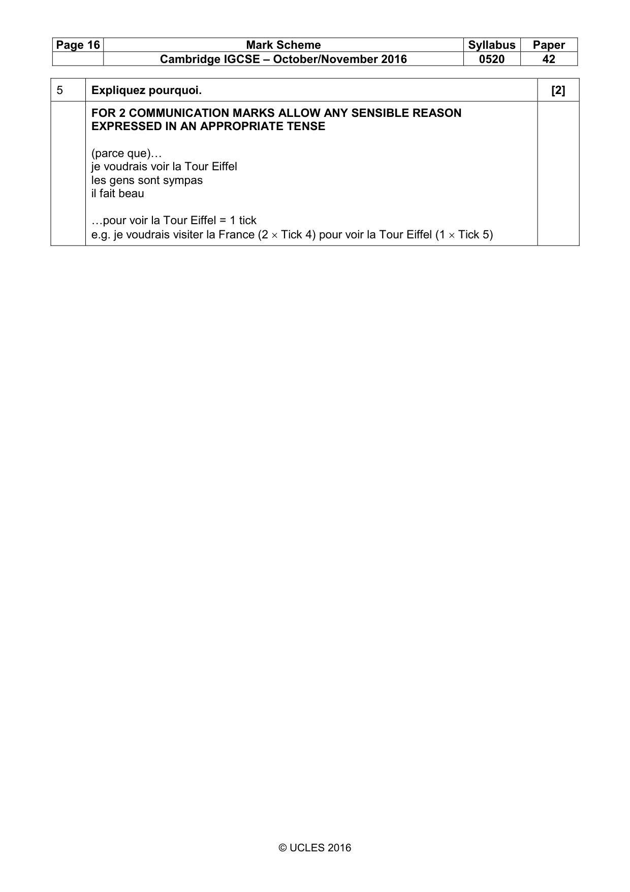 Mark scheme, page 16 of 37