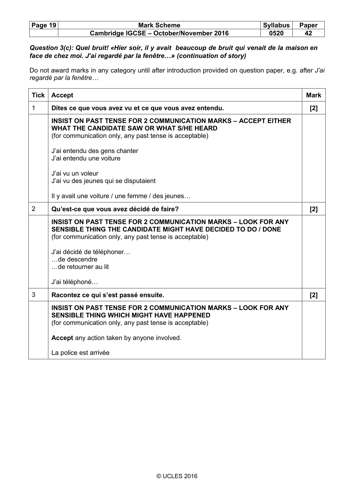 Mark scheme, page 19 of 37