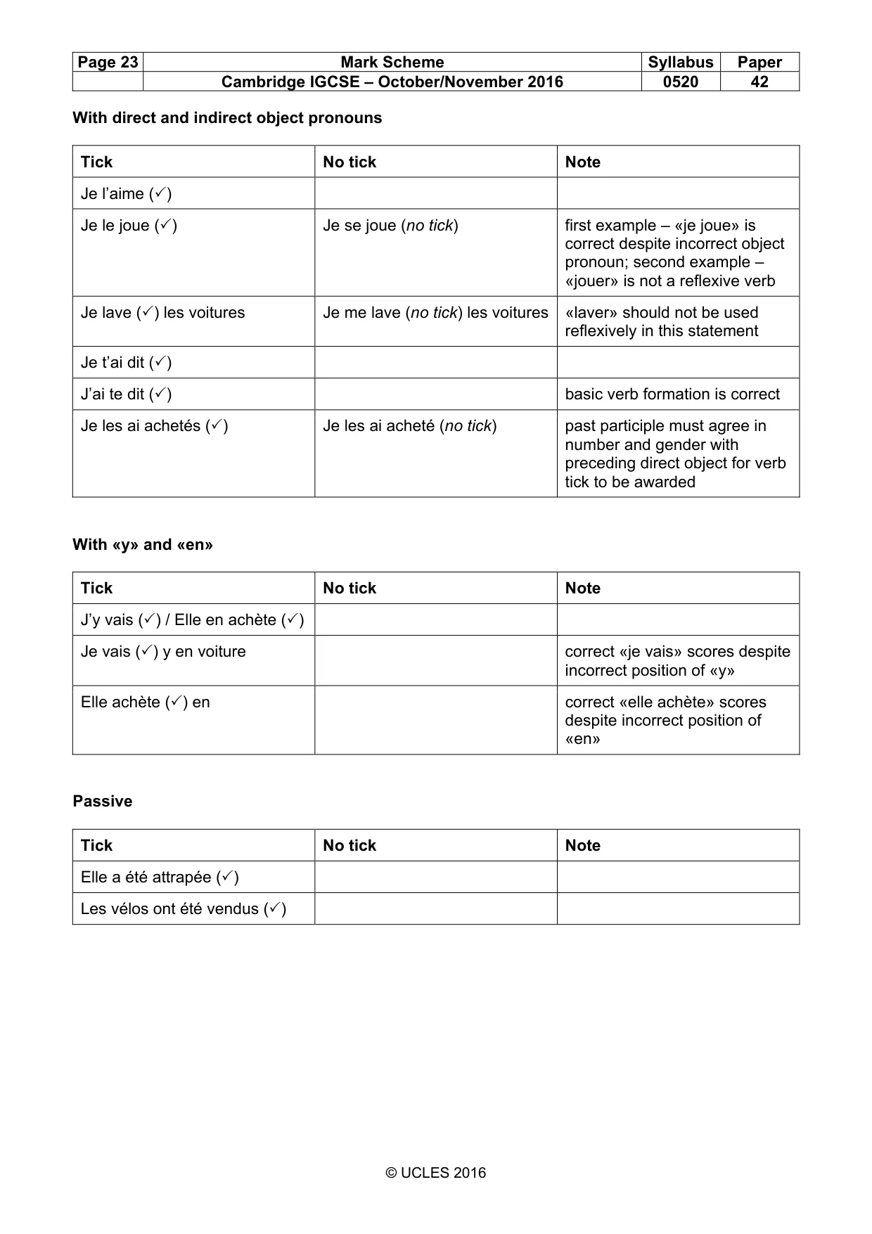 Mark scheme, page 23 of 37