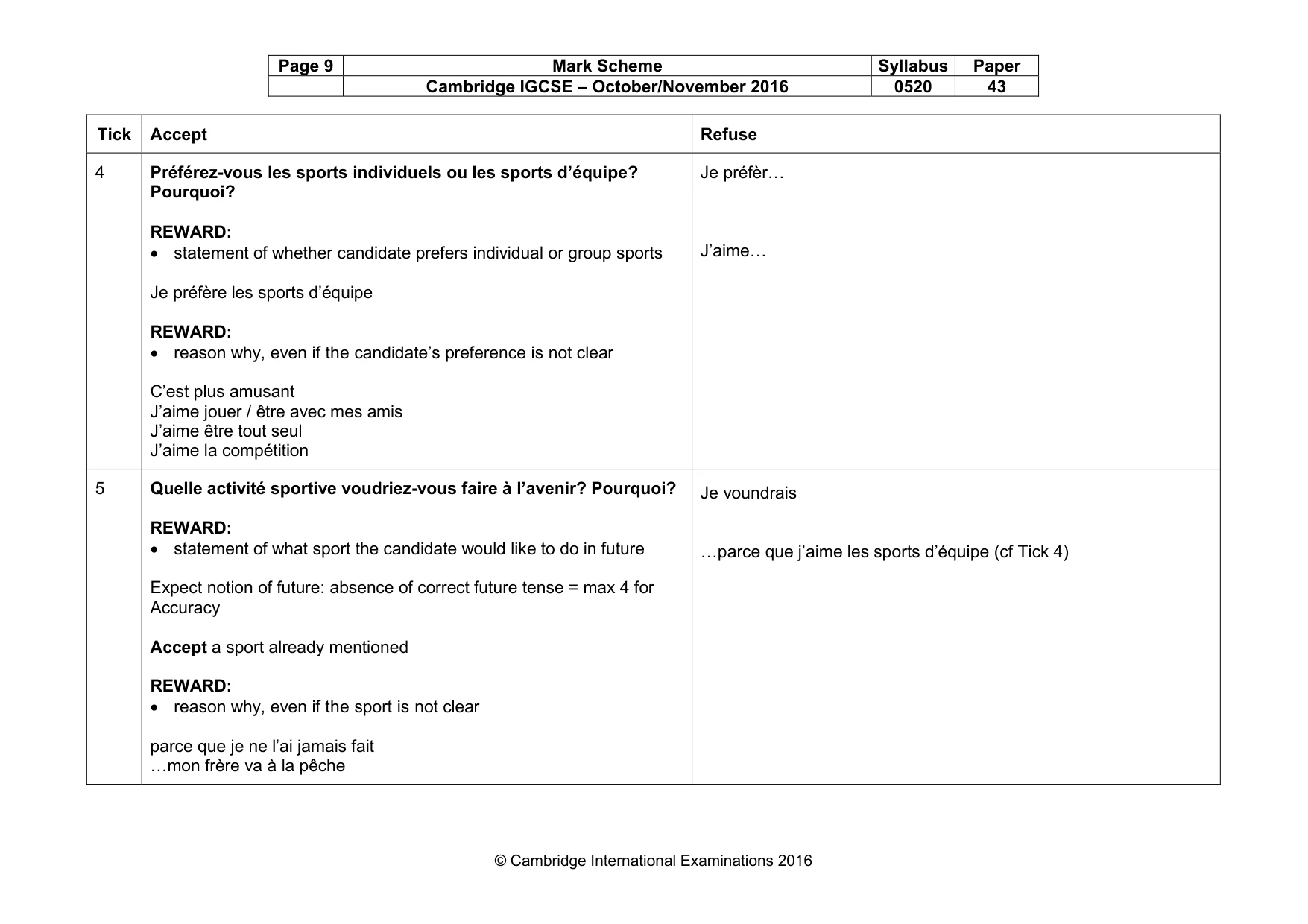 Mark scheme, page 9 of 34