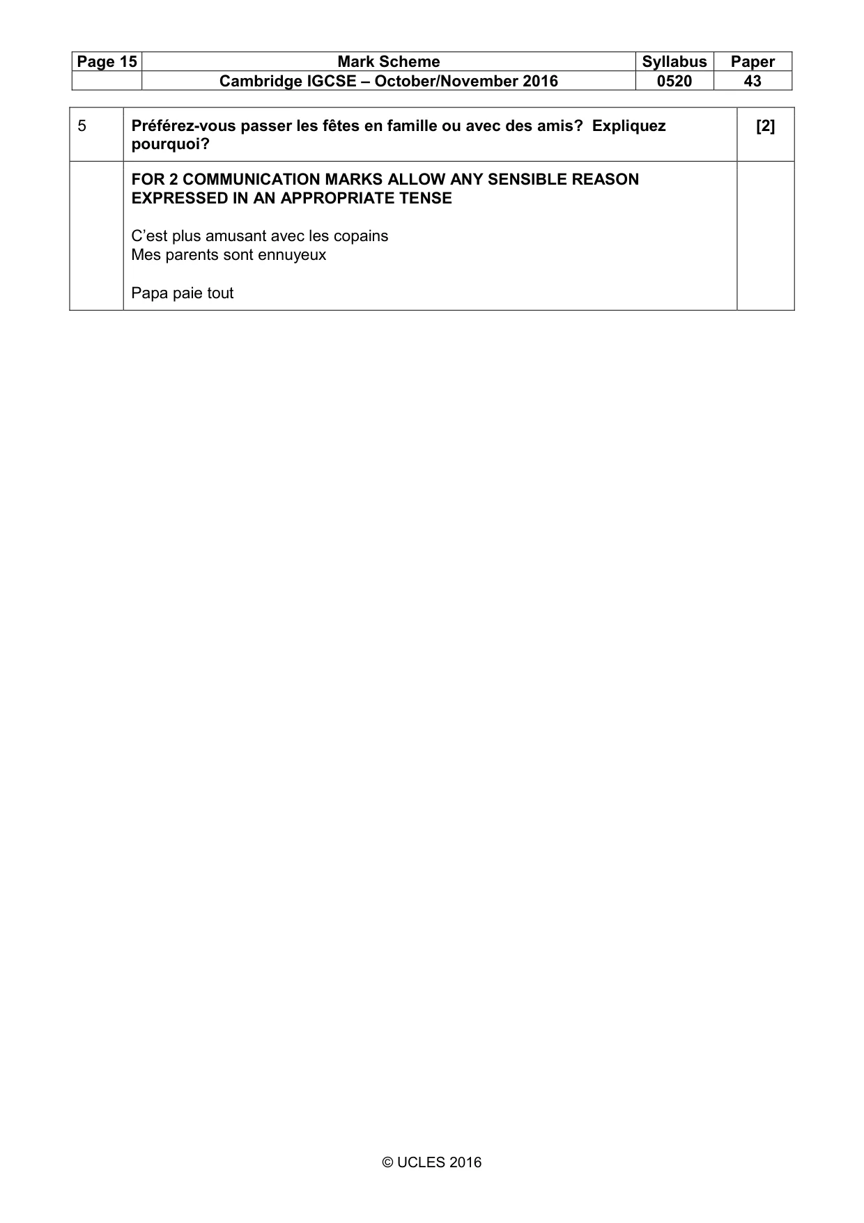 Mark scheme, page 15 of 34