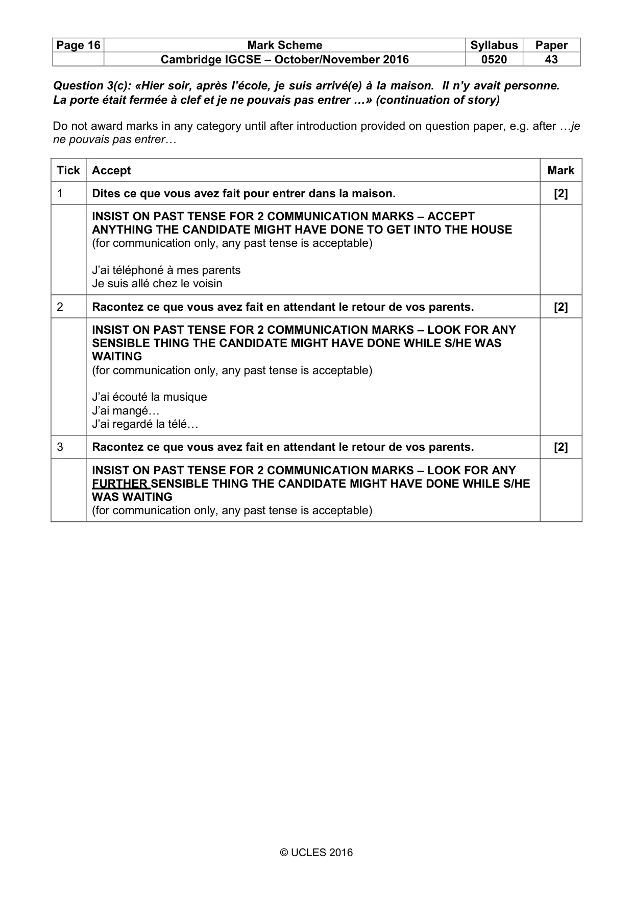 Mark scheme, page 16 of 34