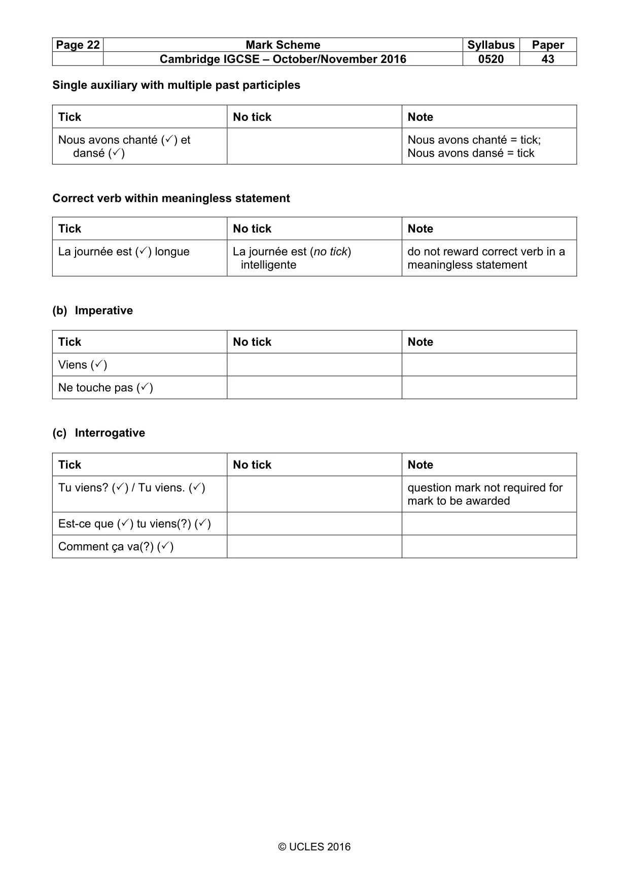 Mark scheme, page 22 of 34
