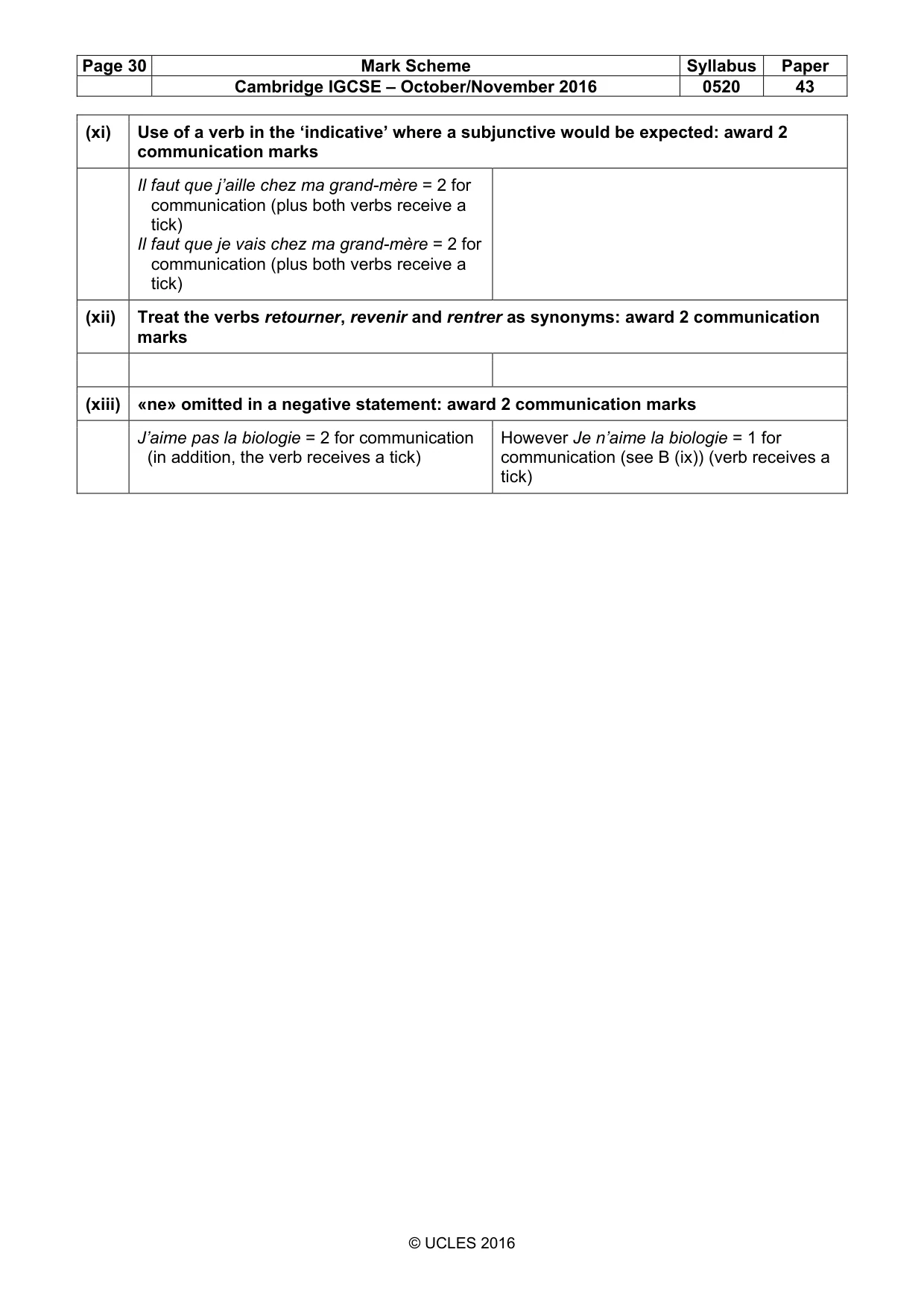Mark scheme, page 30 of 34