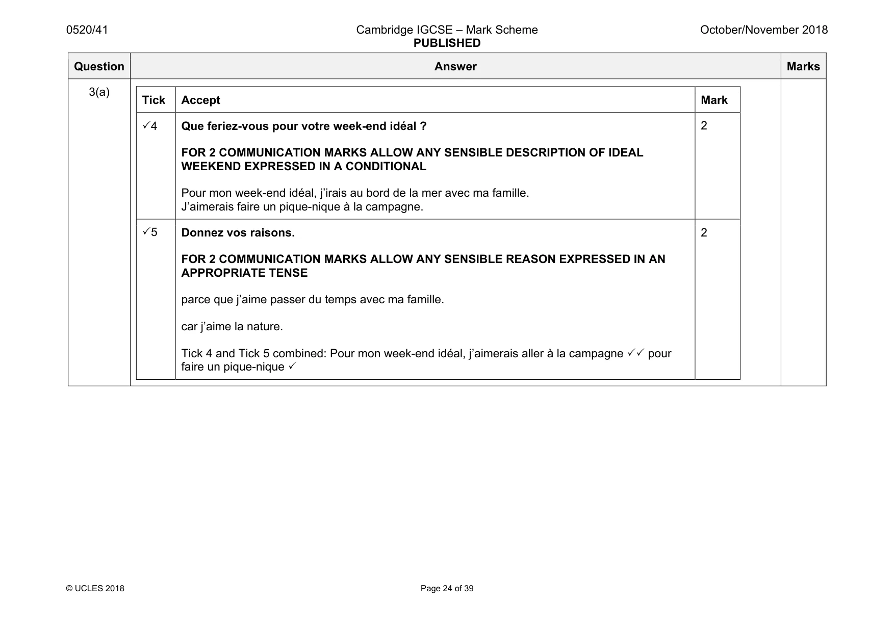 Mark scheme, page 24 of 39