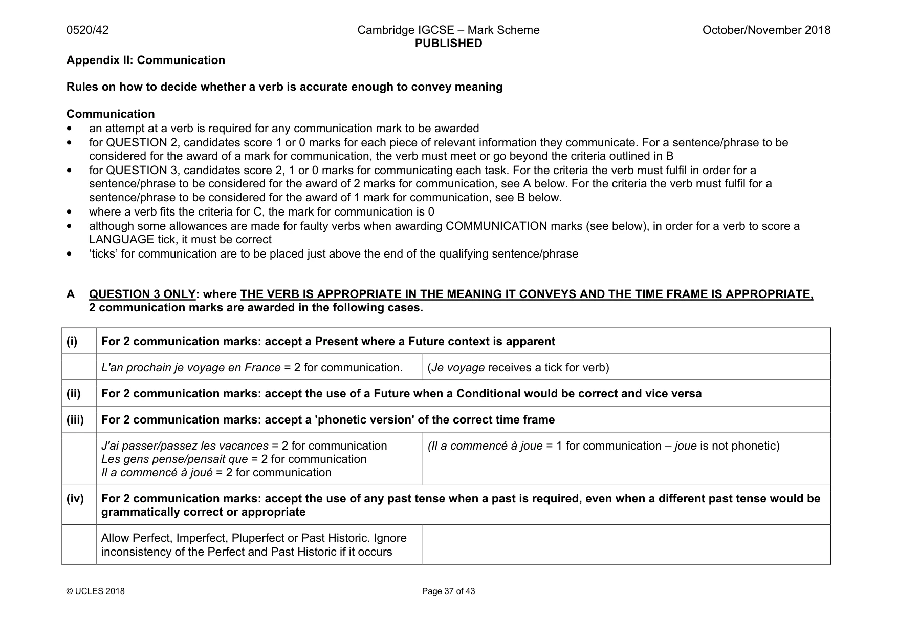Mark scheme, page 37 of 43