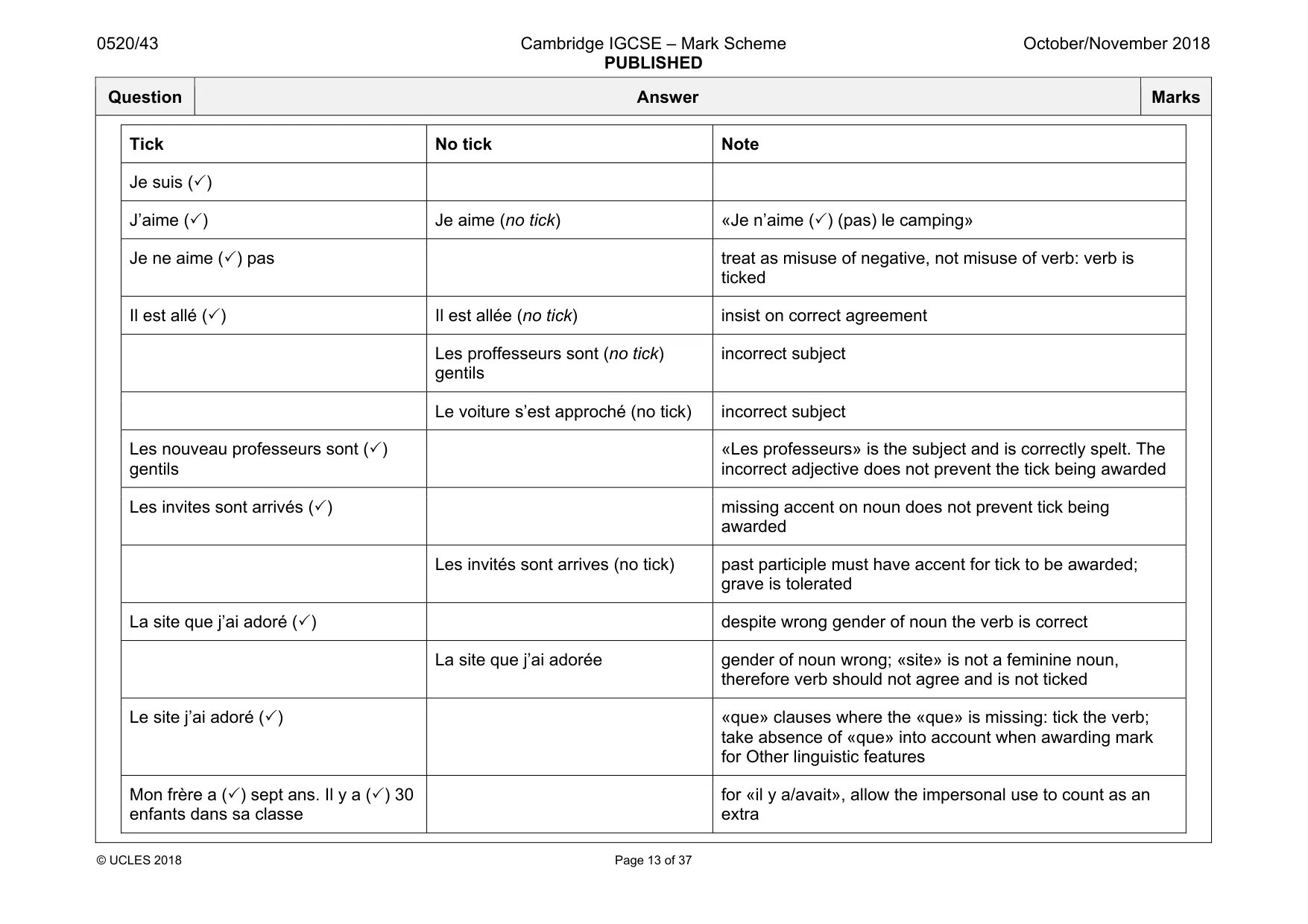 Mark scheme, page 13 of 37