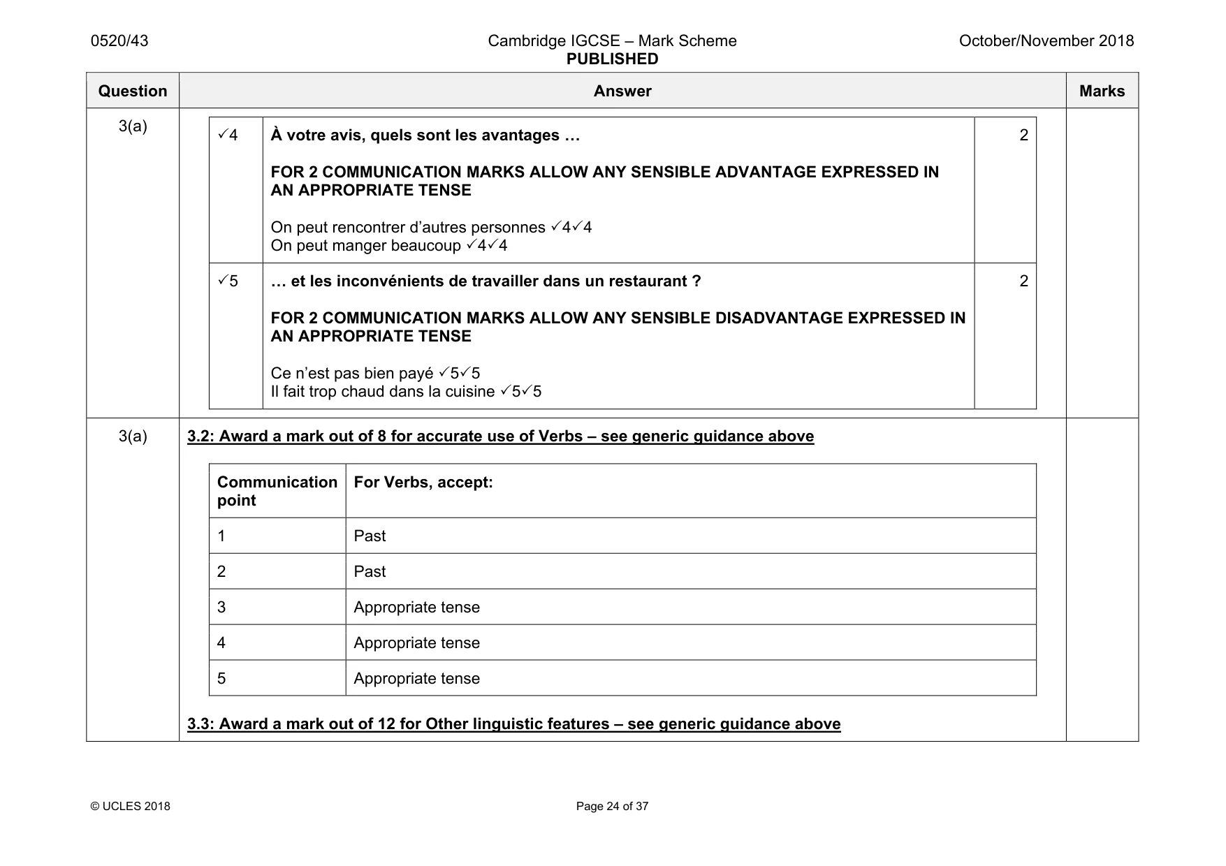 Mark scheme, page 24 of 37