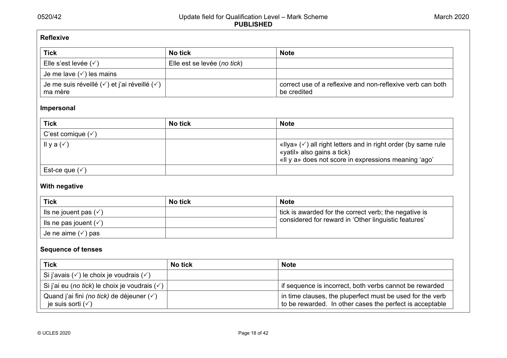 Mark scheme, page 18 of 42
