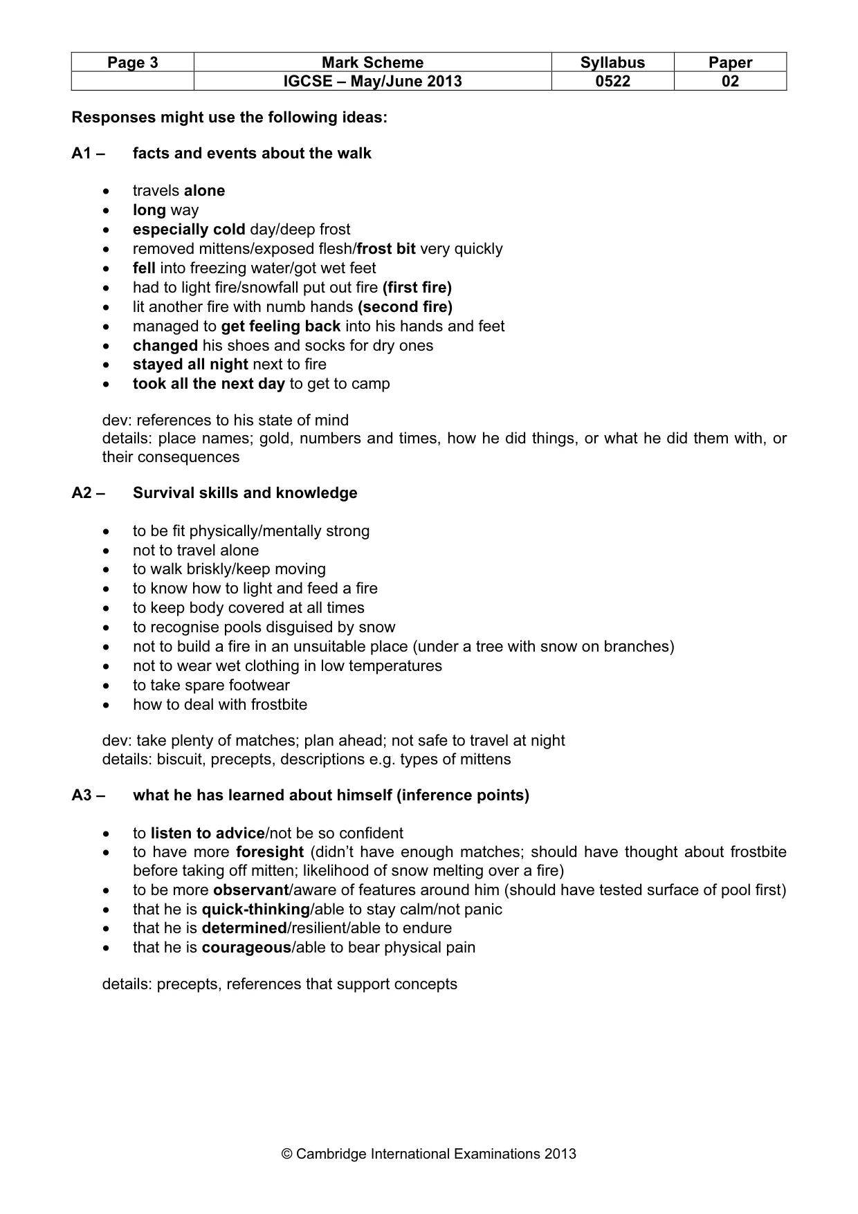 Mark scheme, page 3 of 11