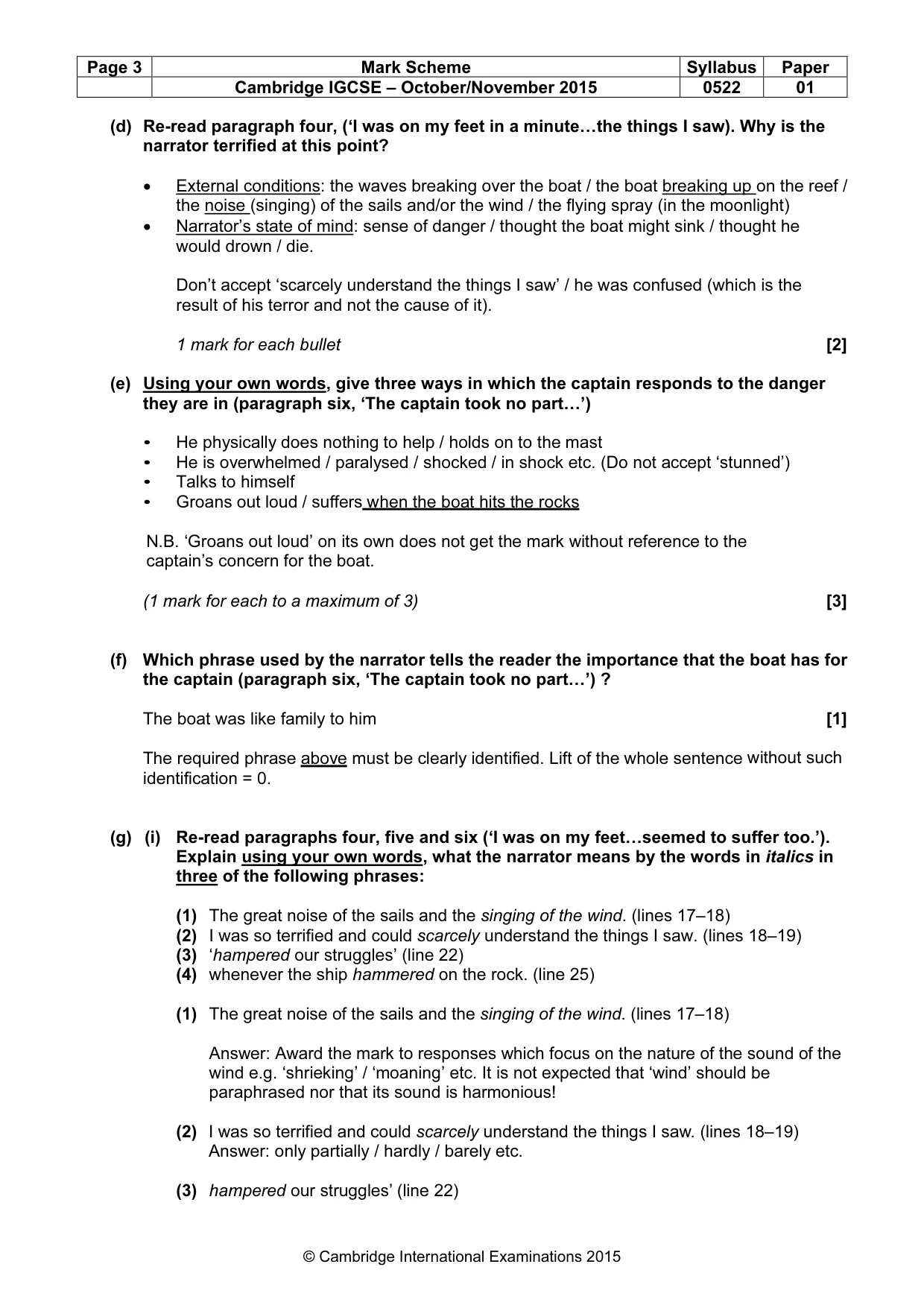 Mark scheme, page 3 of 12