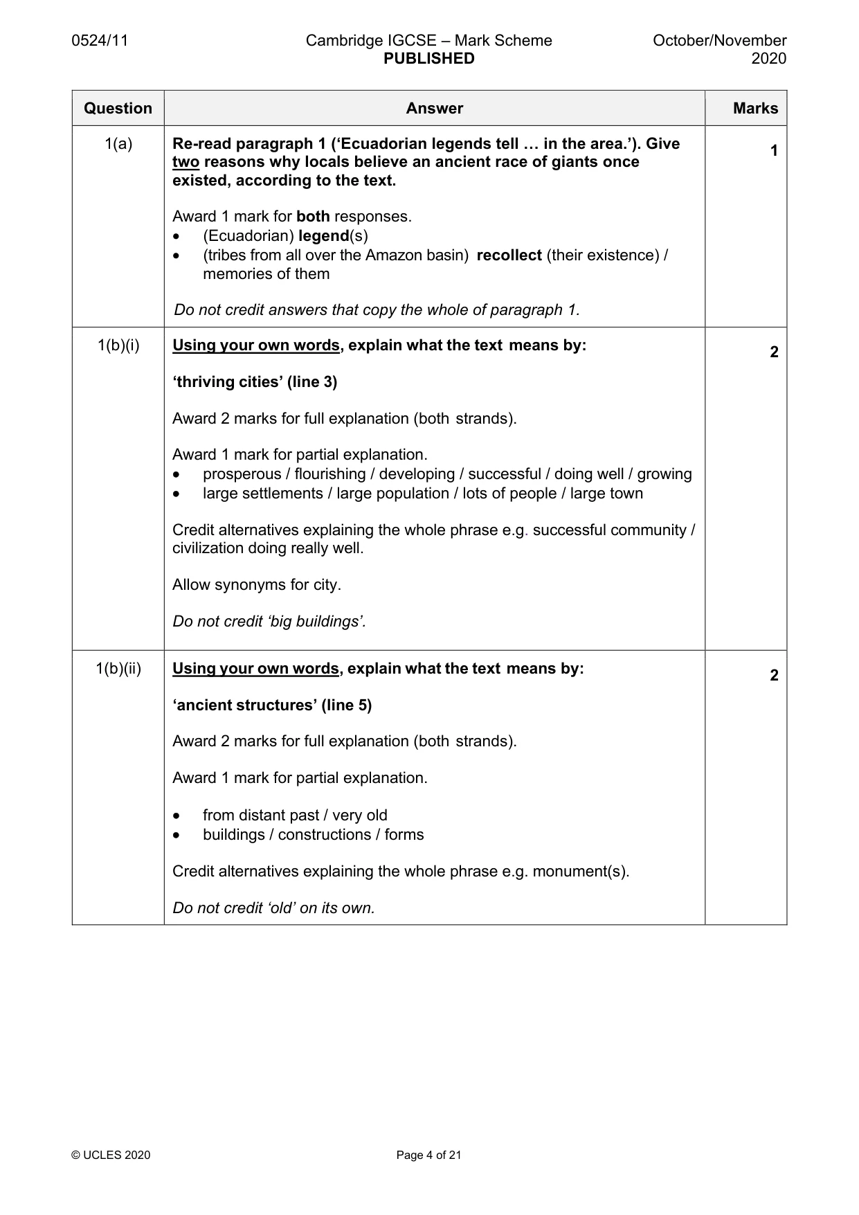 Mark scheme, page 4 of 21