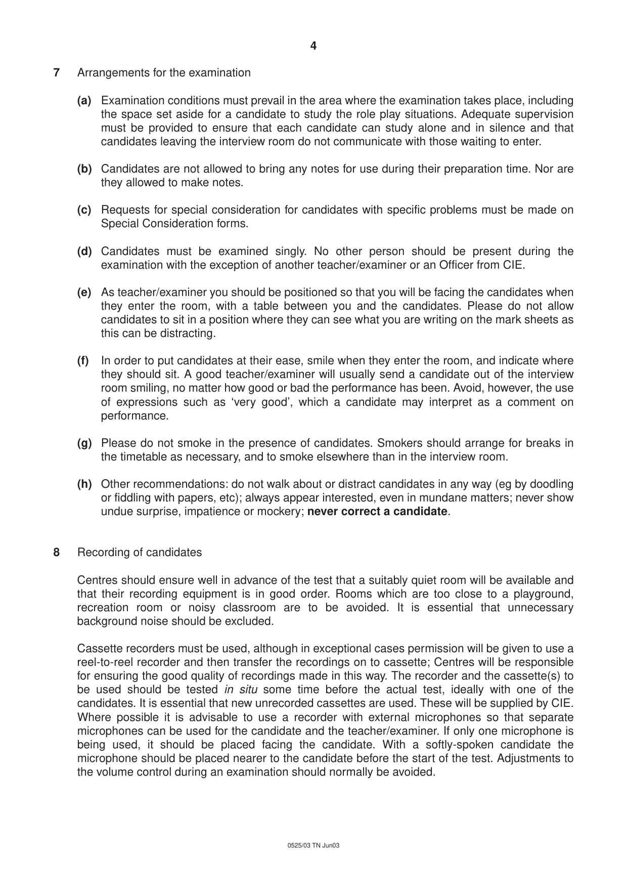 Cambridge IGCSE German - Foreign Language 0525 2003 May/June Paper 3 · Variant 1 question paper, page 4 of 20