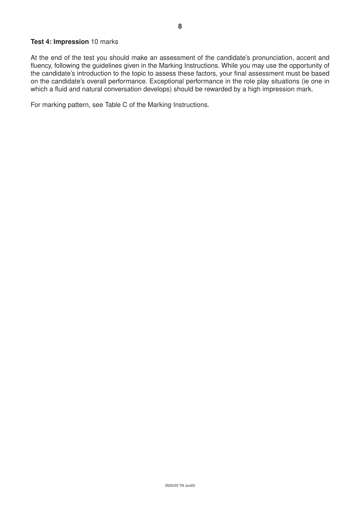 Cambridge IGCSE German - Foreign Language 0525 2003 May/June Paper 3 · Variant 1 question paper, page 8 of 20