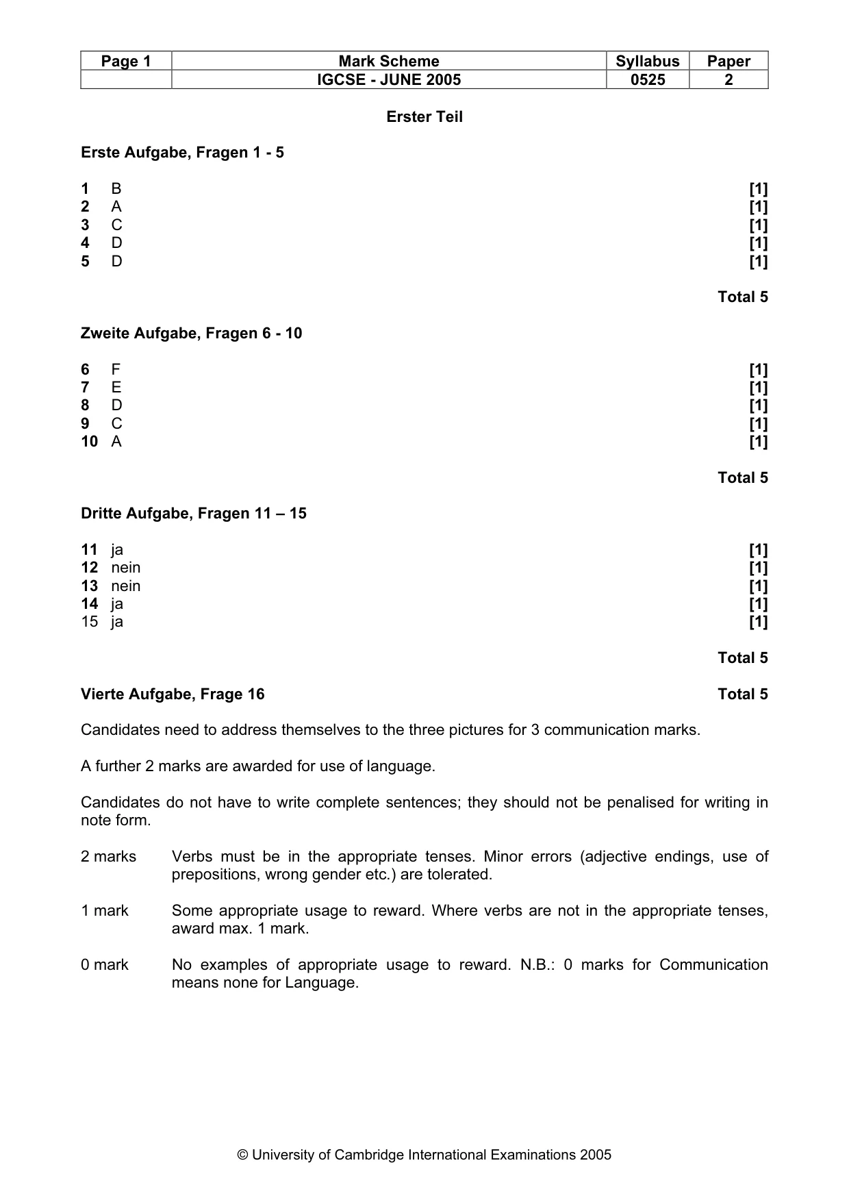 Mark scheme, page 4 of 15