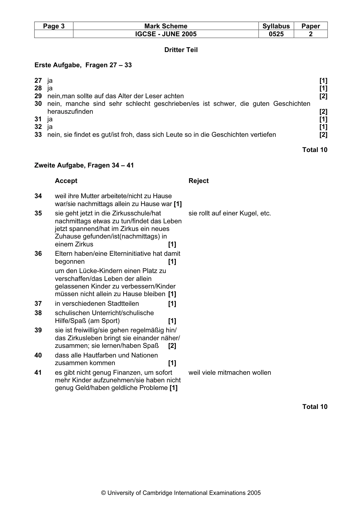 Mark scheme, page 6 of 15