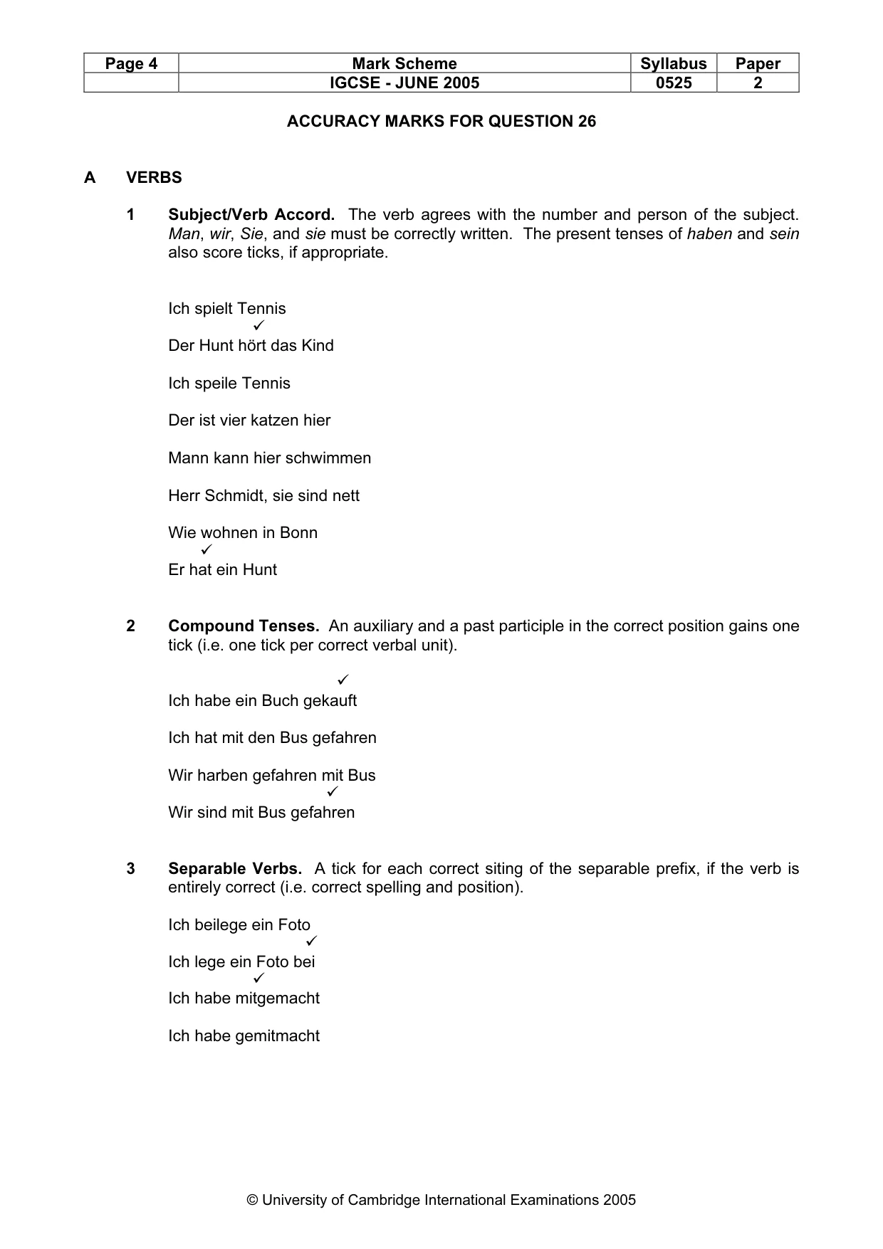 Mark scheme, page 7 of 15
