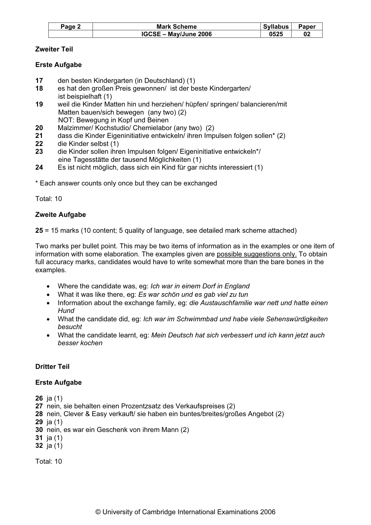 Mark scheme, page 3 of 12