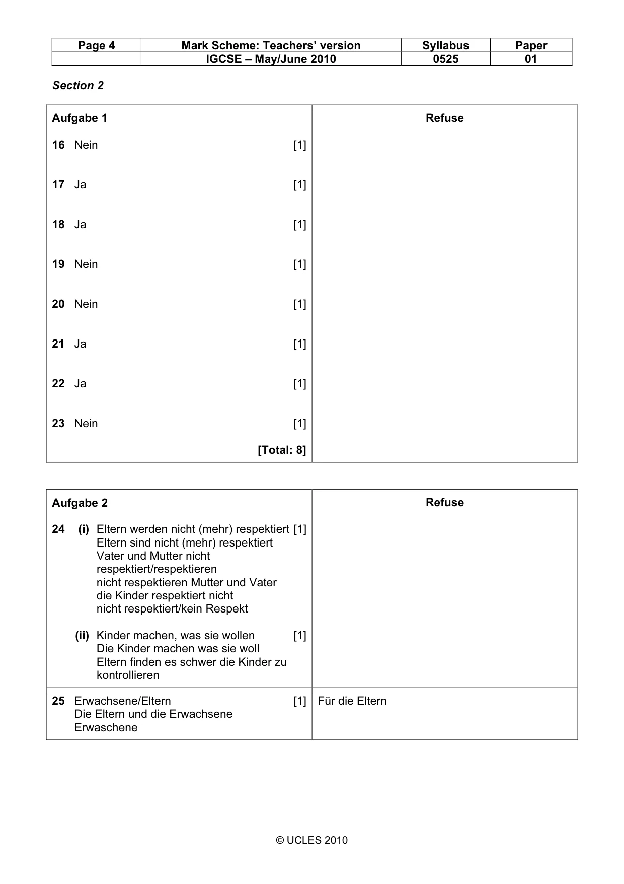 Mark scheme, page 4 of 15
