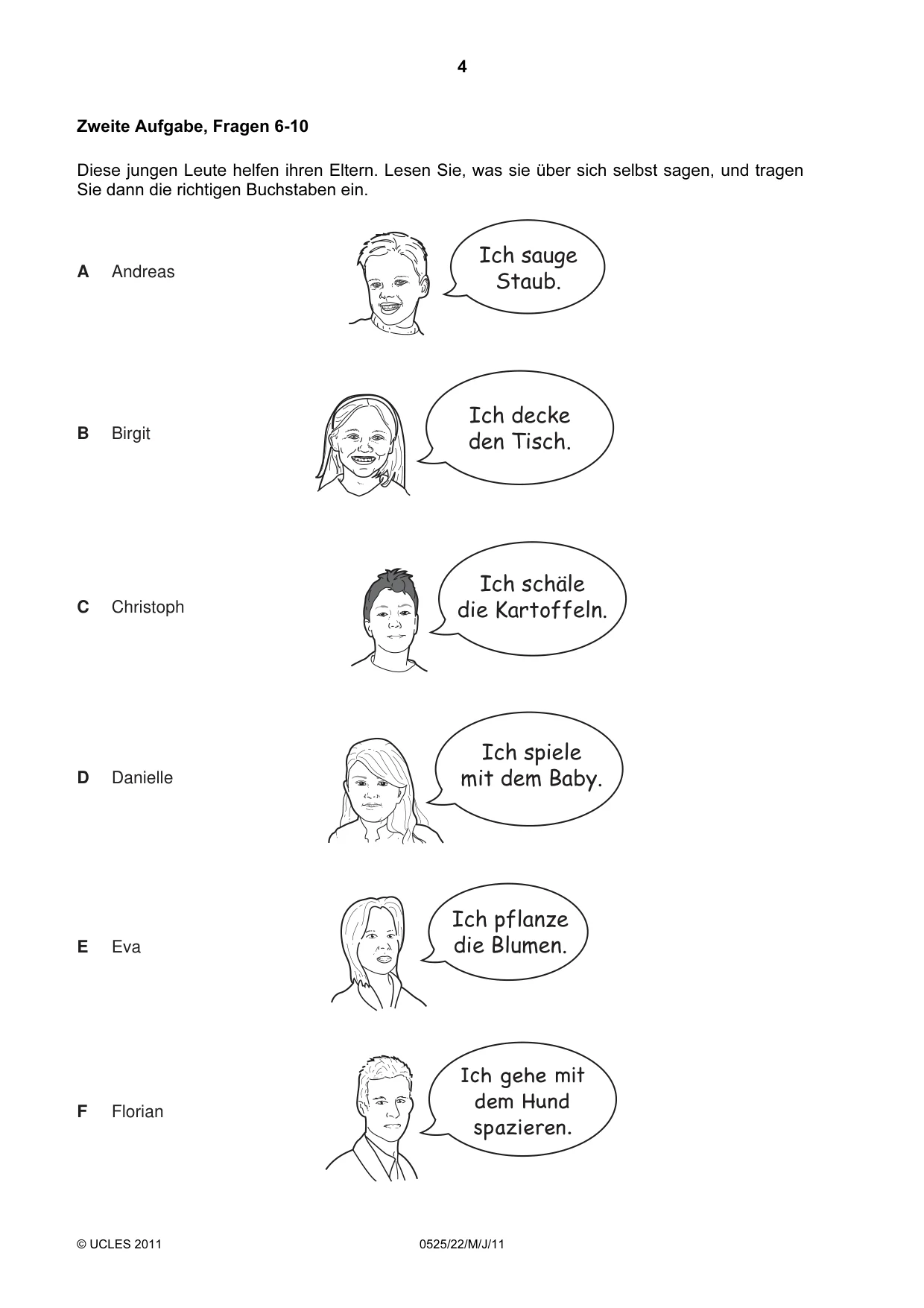 Cambridge IGCSE German - Foreign Language 0525 2011 May/June Paper 2 · Variant 2 question paper, page 4 of 20