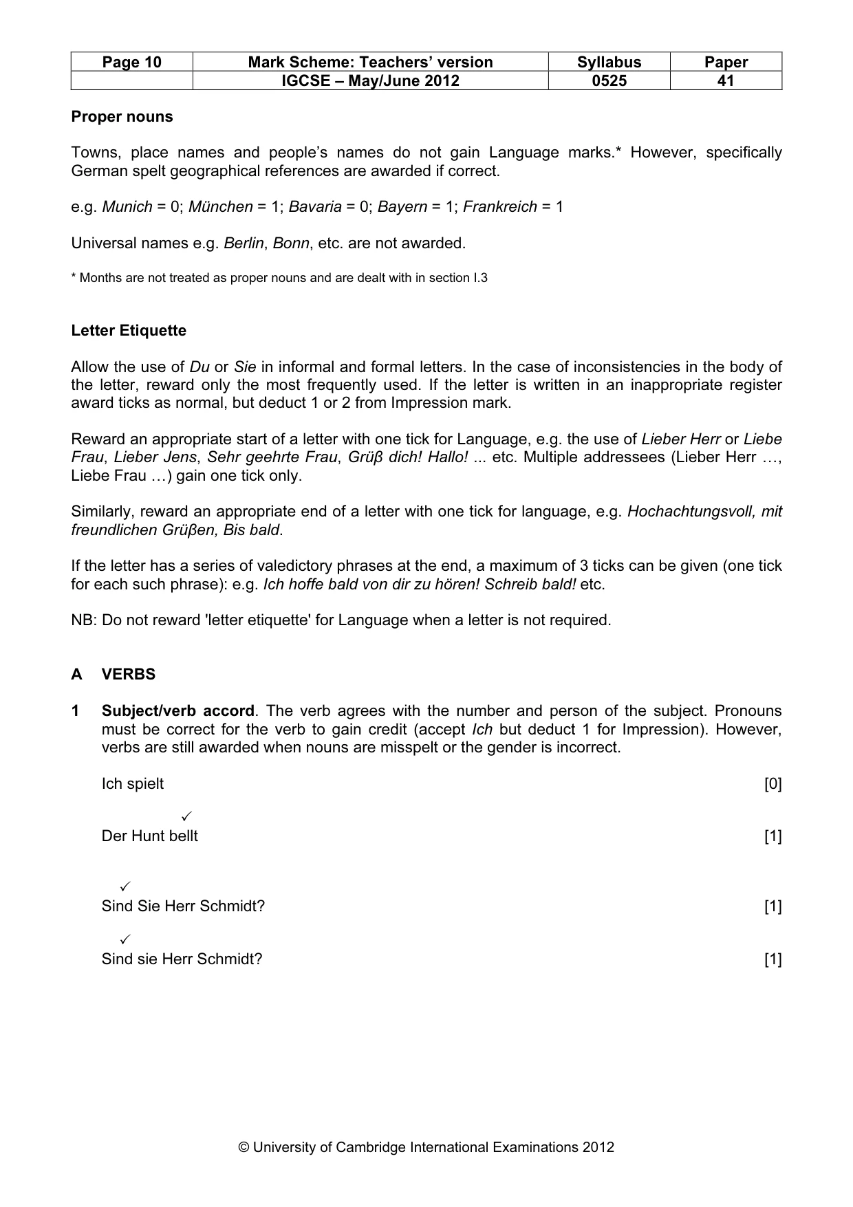 Mark scheme, page 10 of 23